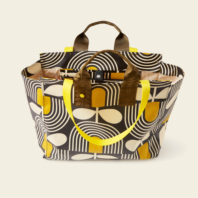 All in Tote - Giant Striped Tulip Noir