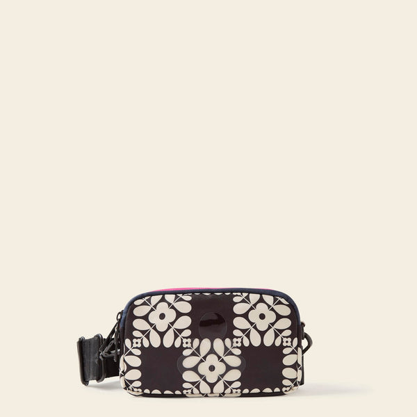 Stylish Floral Embroidered Handbag Trendy Zipper Canvas Bag - Temu Canada
