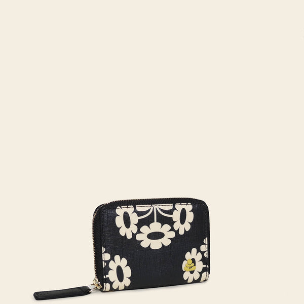 Remember Me Purse in Posey Flower Midnight pattern by Orla Kiely