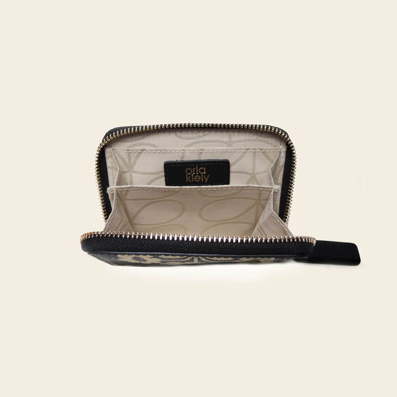 Orla Kiely Cosmetic Bag Zip Around Green & Cream Leaf Bag Modern Travel  Pouch | eBay
