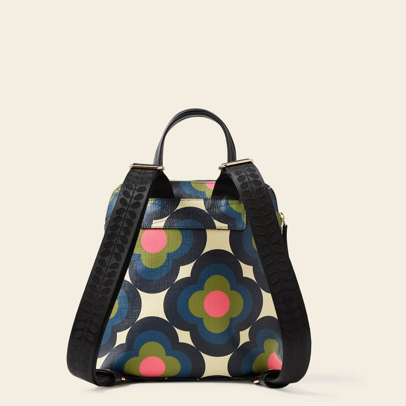 Buddy Backpack in Radial Flower Rockpool pattern by Orla Kiely