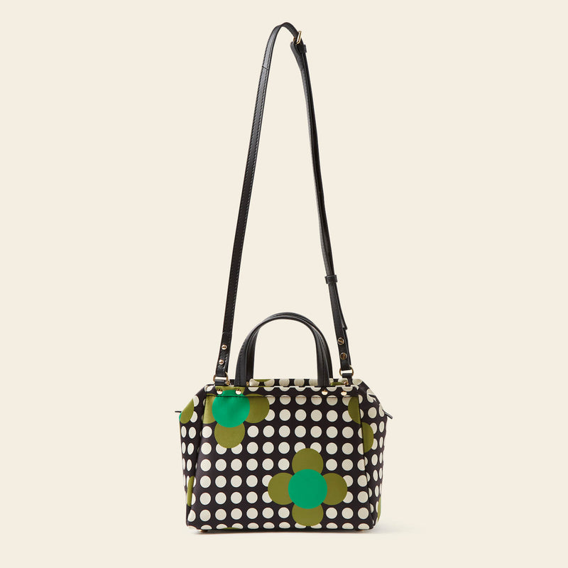 Concertina Crossbody Tote Bag in Jewel Flower Polka Dot pattern by Orla Kiely