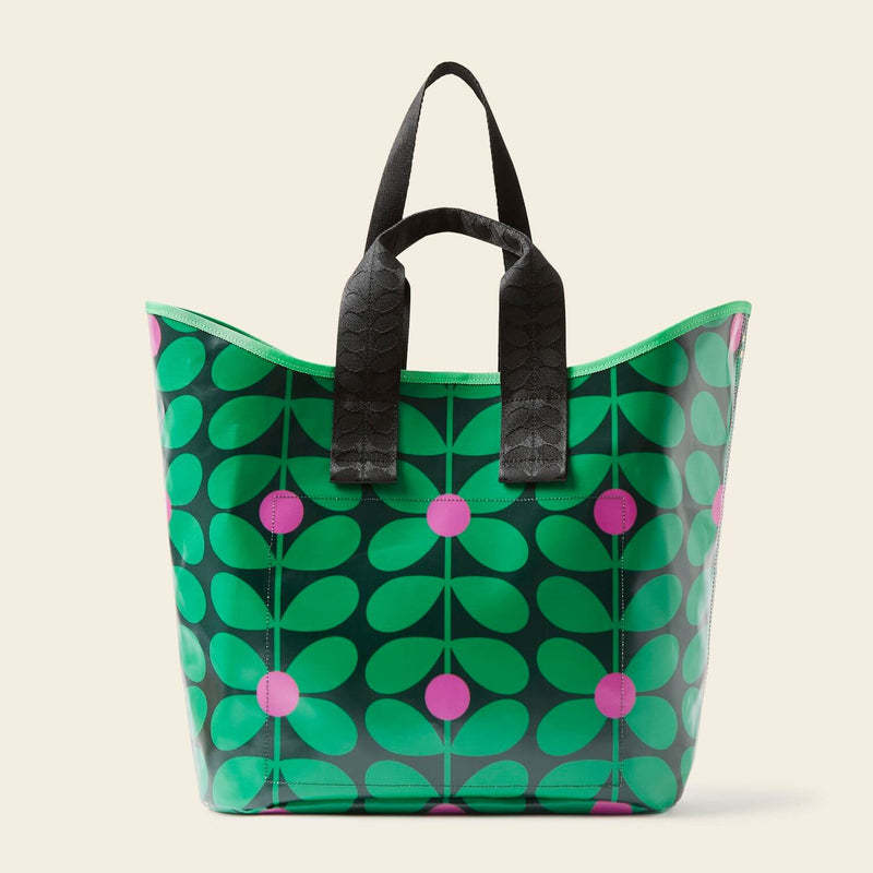 Carryall Large Tote - Sixties Stem Emerald