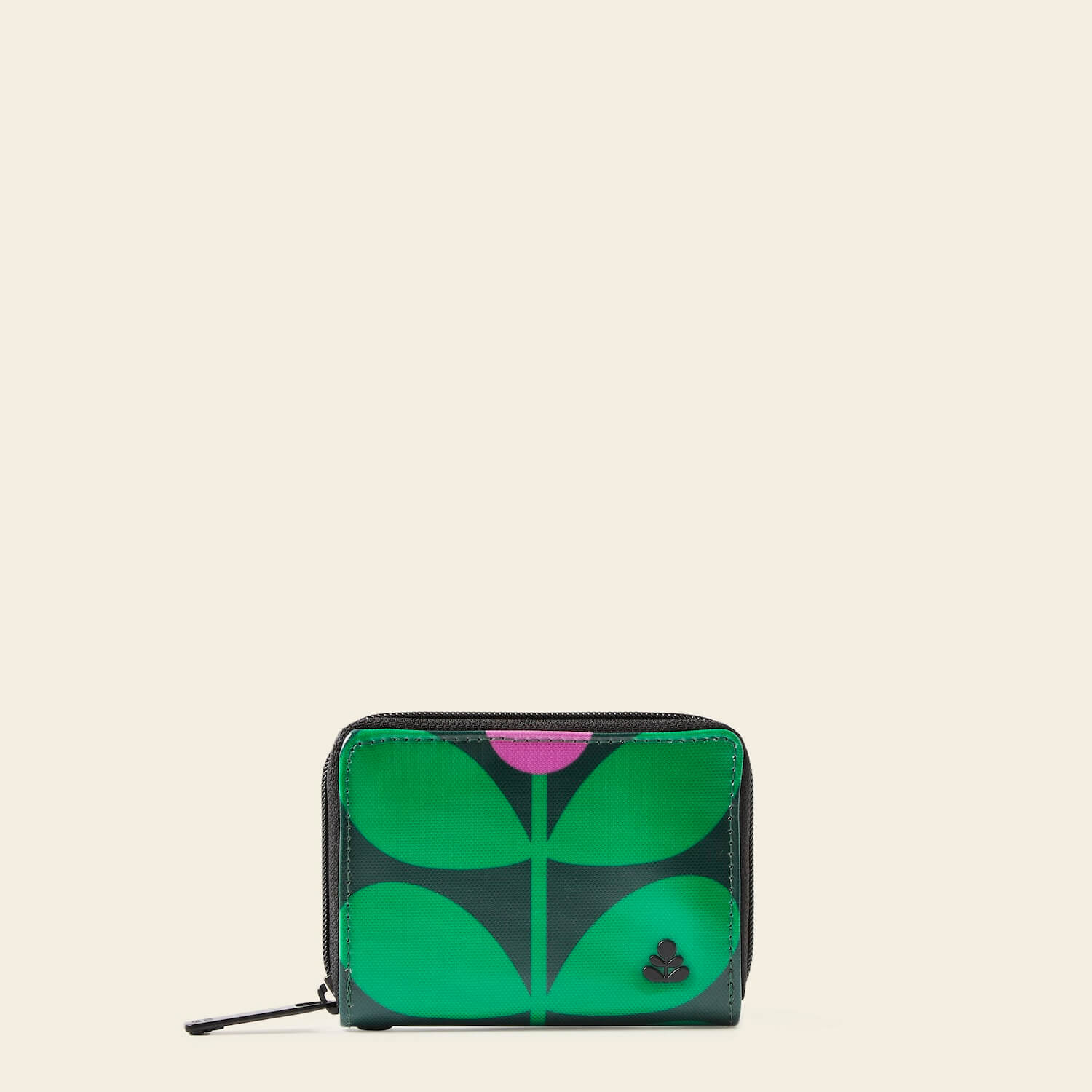 Remember Me Wallet Purse - Sixties Stem Emerald Green | Orla Kiely