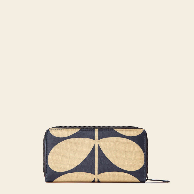 Forget Me Not Wallet in Solid Stem Oatmeal pattern by Orla Kiely