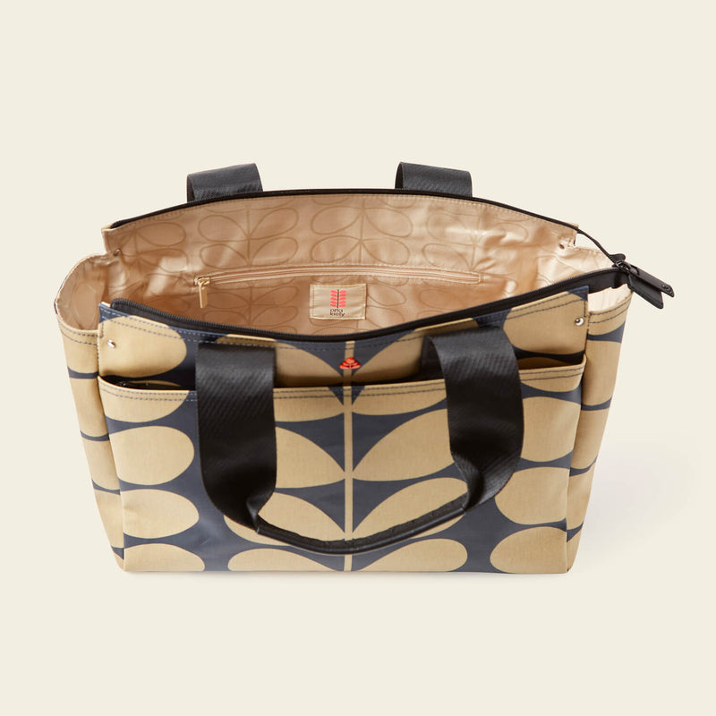Watson Handbag in Solid Stem Oatmeal pattern by Orla Kiely