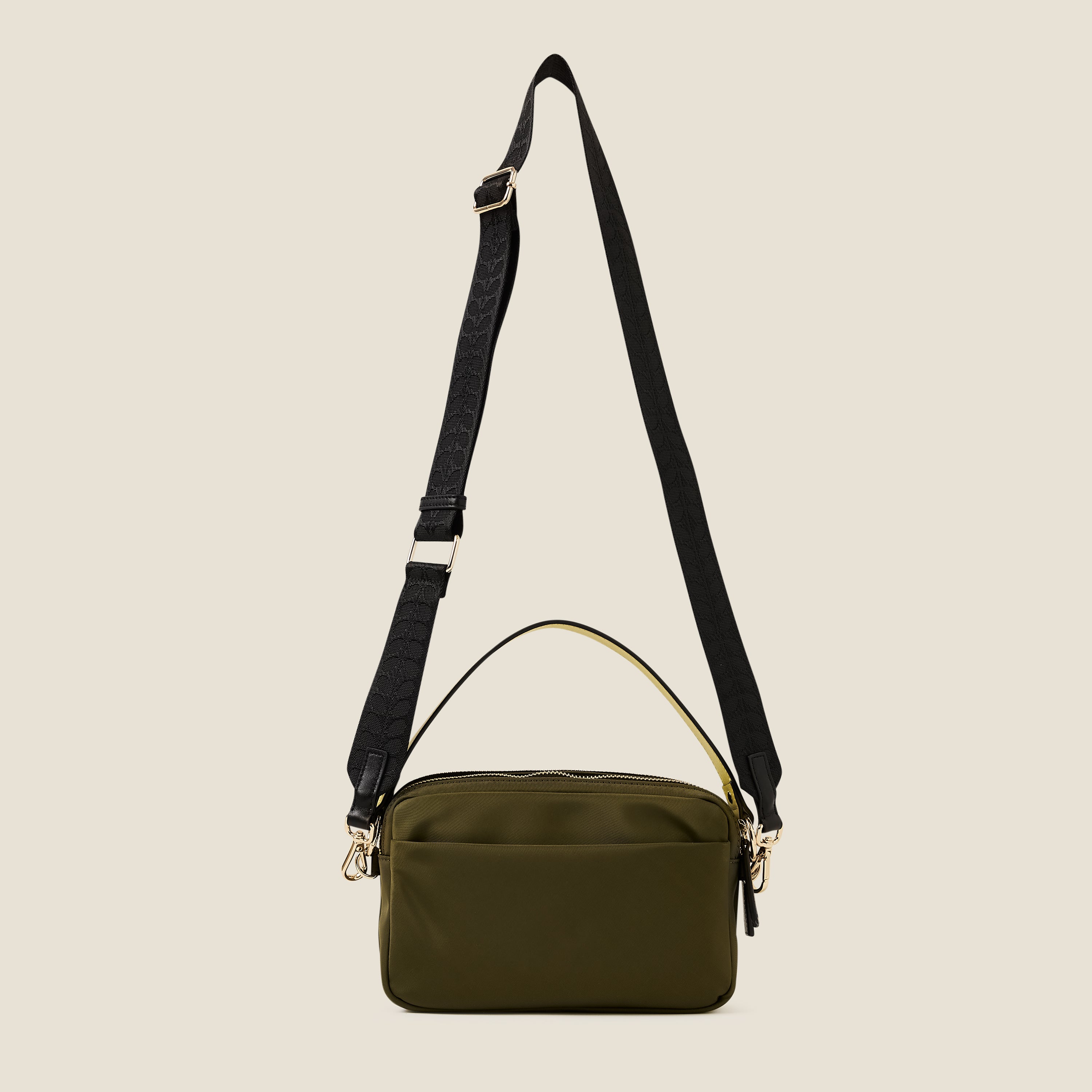 Colourblock Crossbody Bag - Black