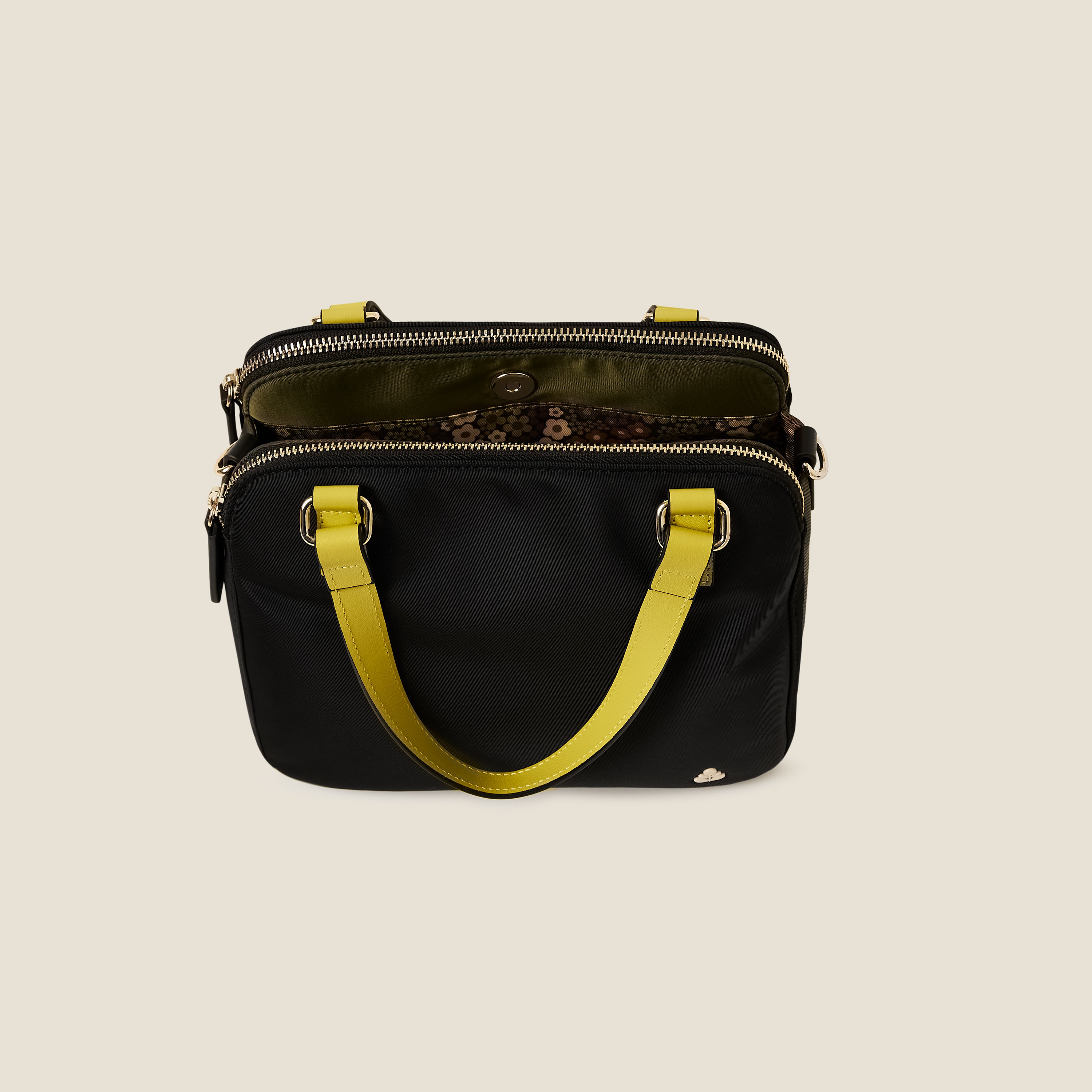 Colourblock Shoulder Bag - Black