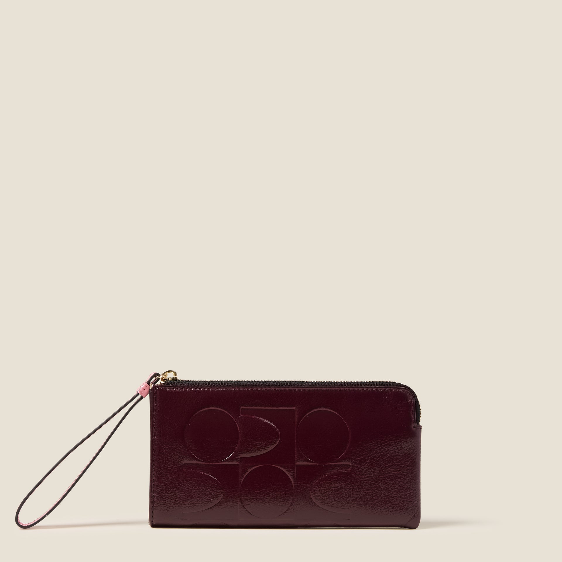 Hold On Leather Wristlet OK Colourblock