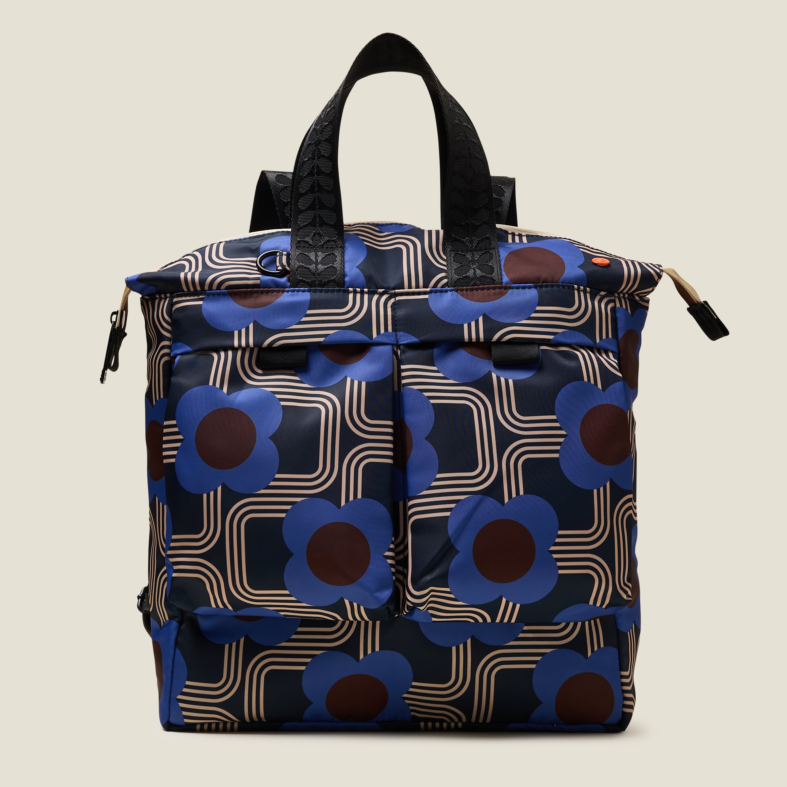 Orla Kiely Axis Backpack | Women's Laptop & Travel Backpack | Blue