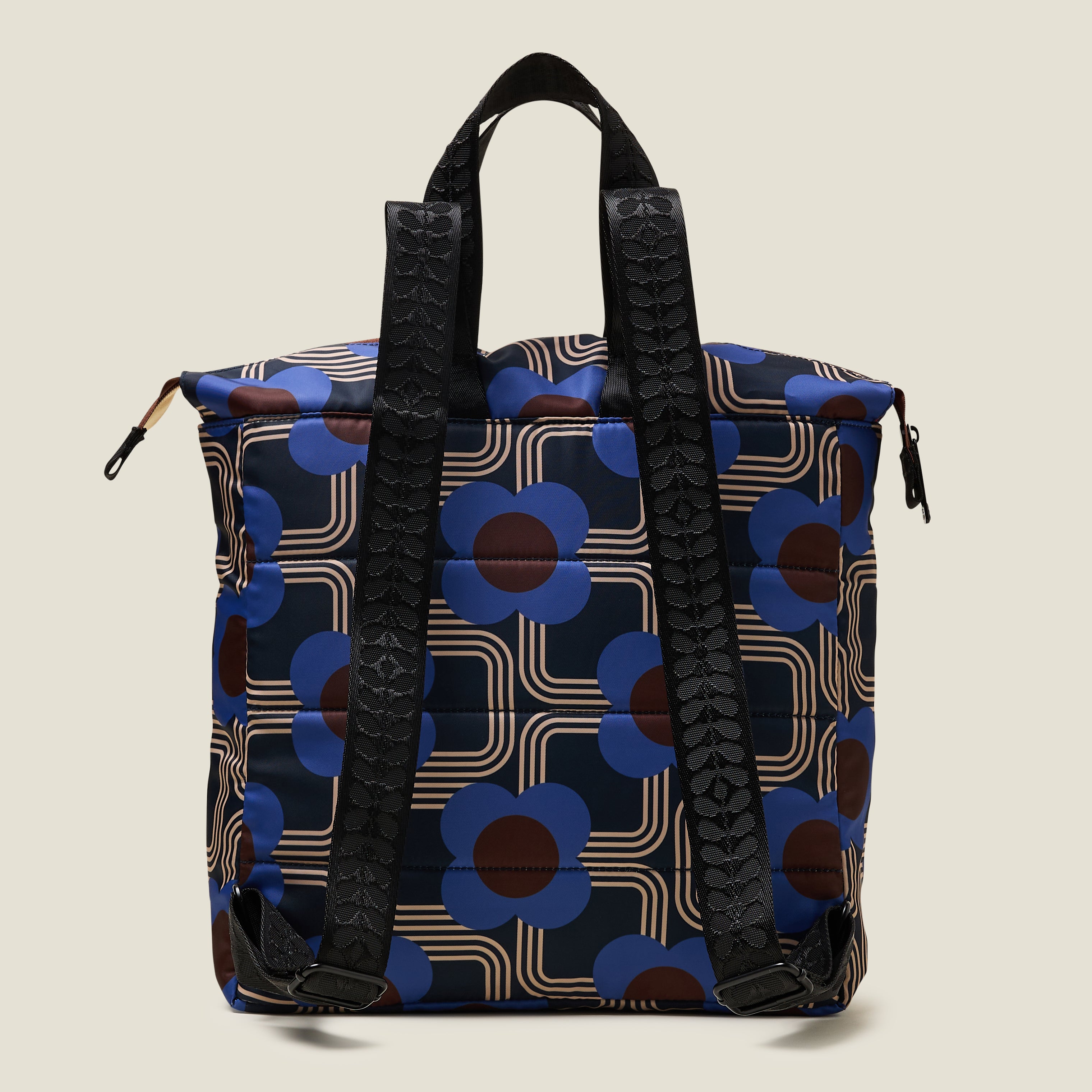 Orla Kiely Axis Backpack | Women's Laptop & Travel Backpack | Blue