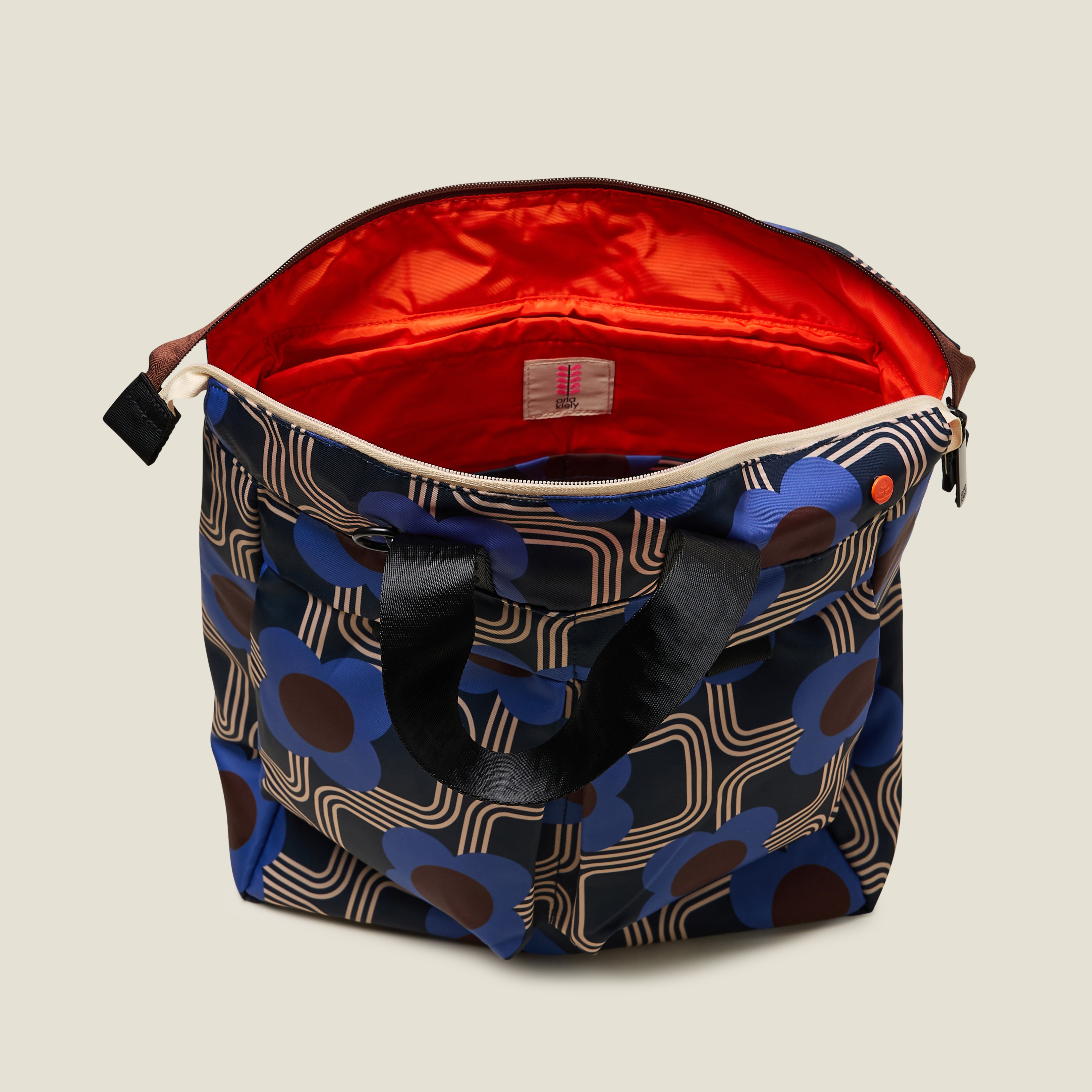 Orla Kiely リュック バックパック Orla Kiely Axis Backpack | Women's Laptop & Travel Backpack | Blue