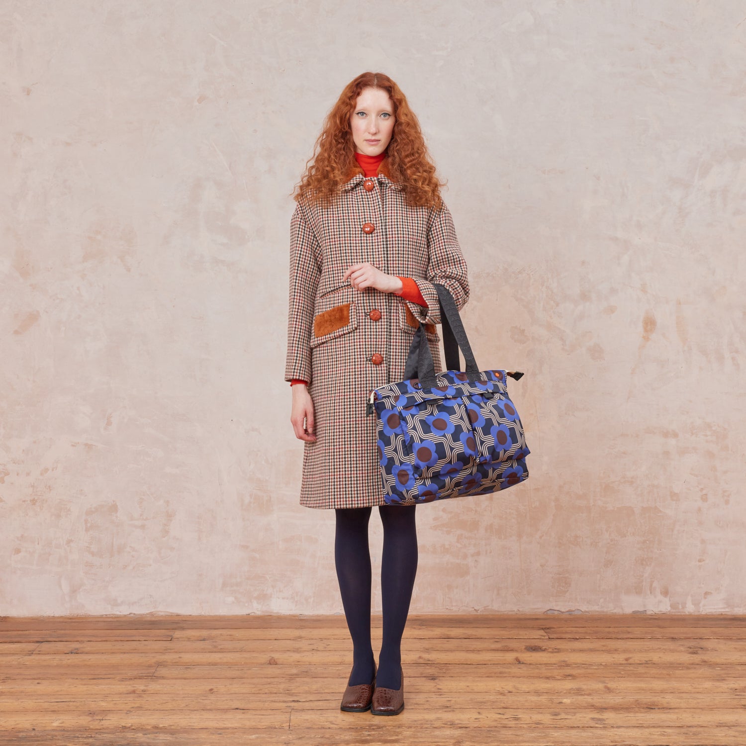 Axis Tote Bag Electric Flora Cobalt