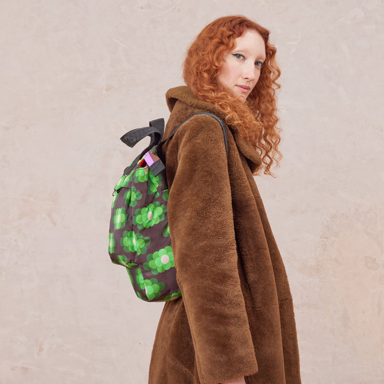 Axis Backpack - Flower Haze Neon Green