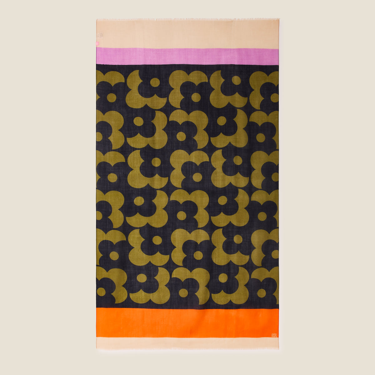 Wool Scarf Flower Shadow Spot
