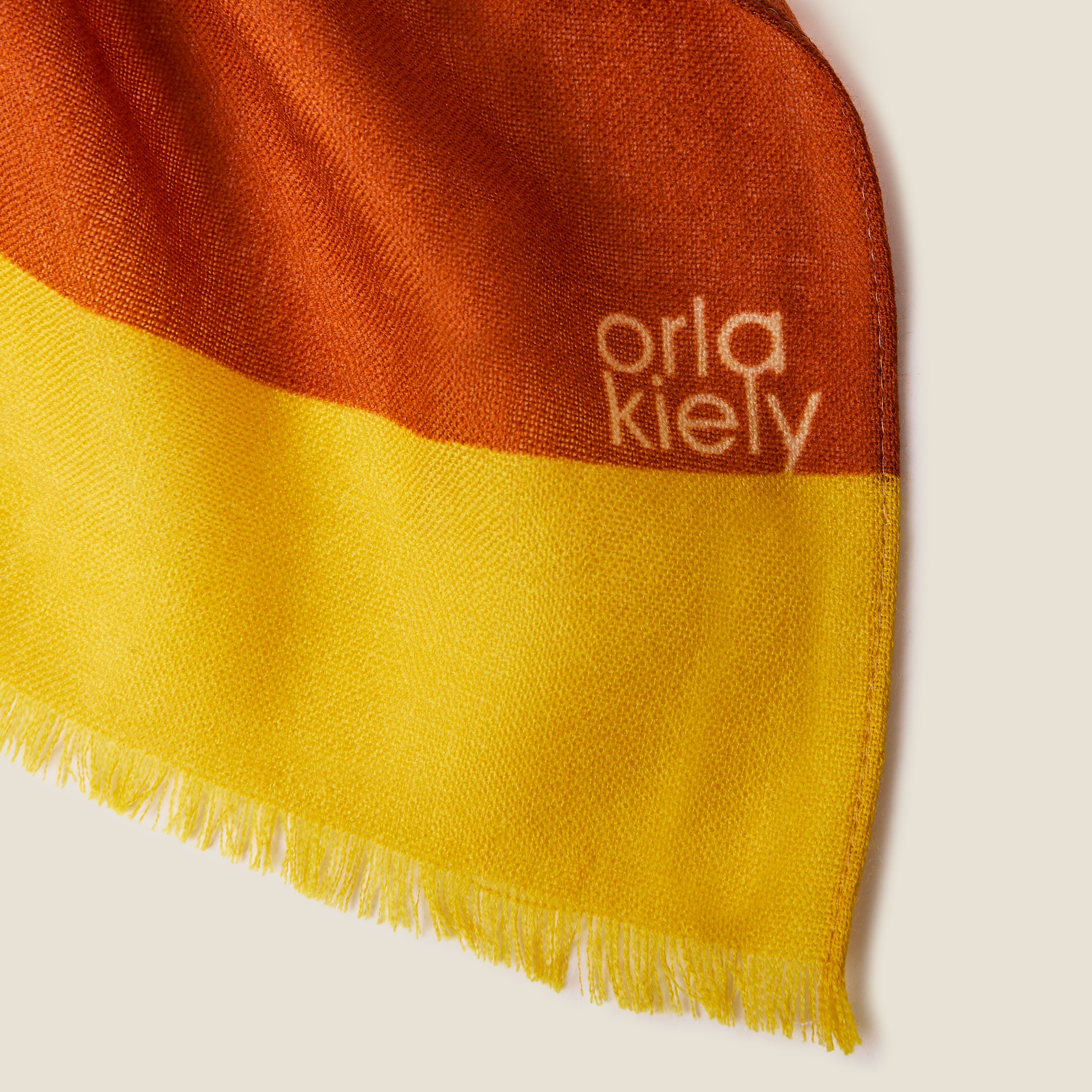 Wool Scarf - Flower Shadow Spot Auburn