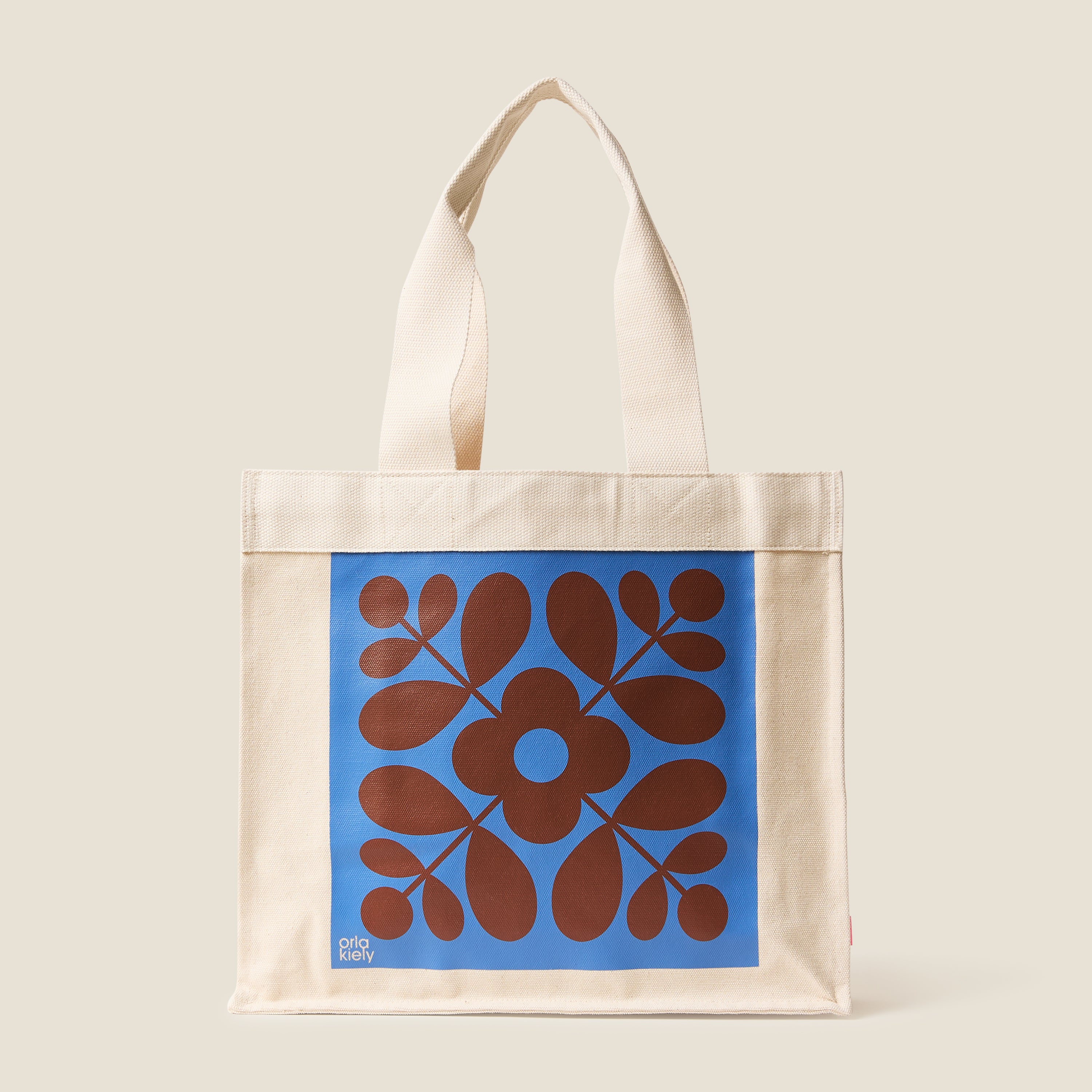 Flower Tile Canvas Tote - Electra