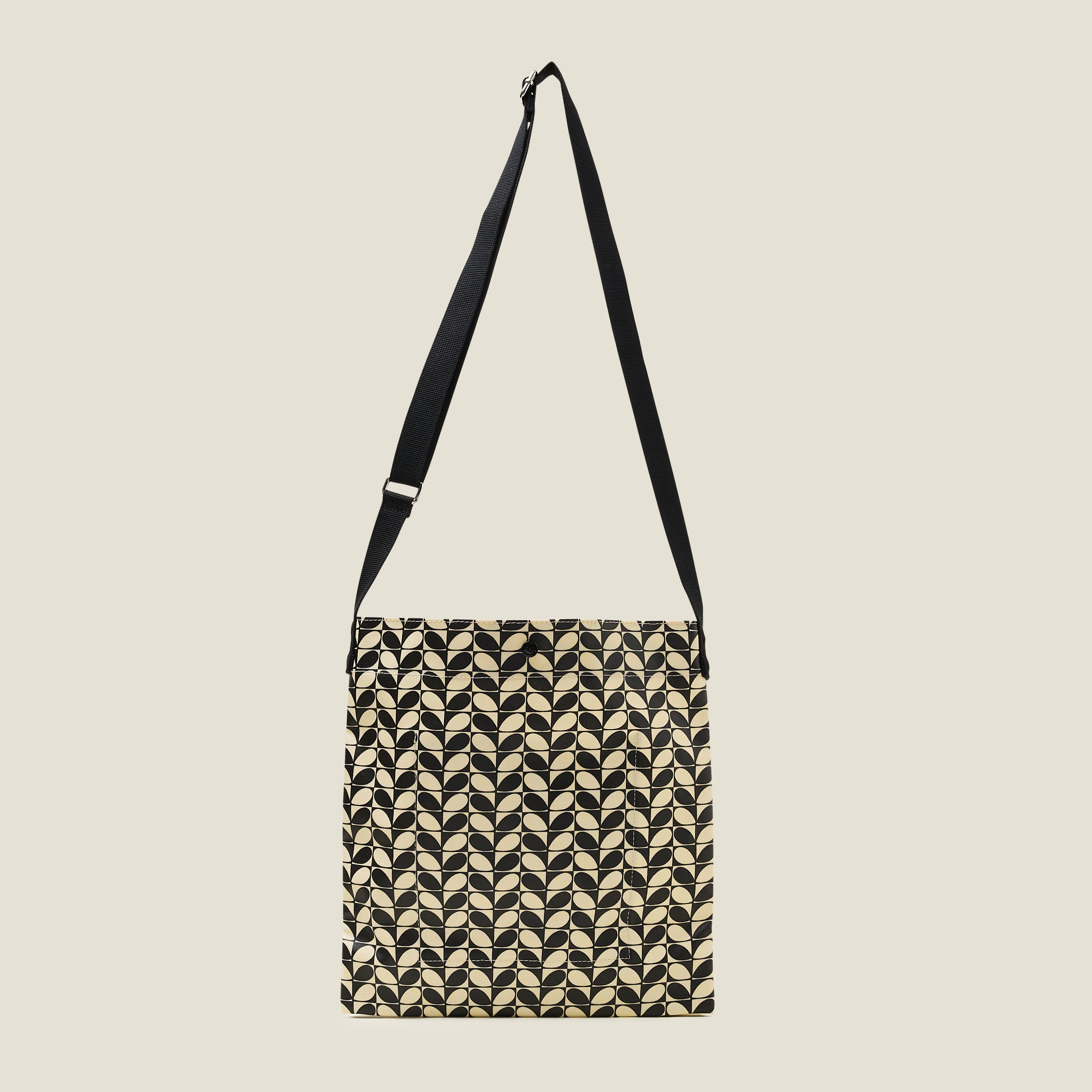 On a Roll Flat Crossbody - Mono Stem Black