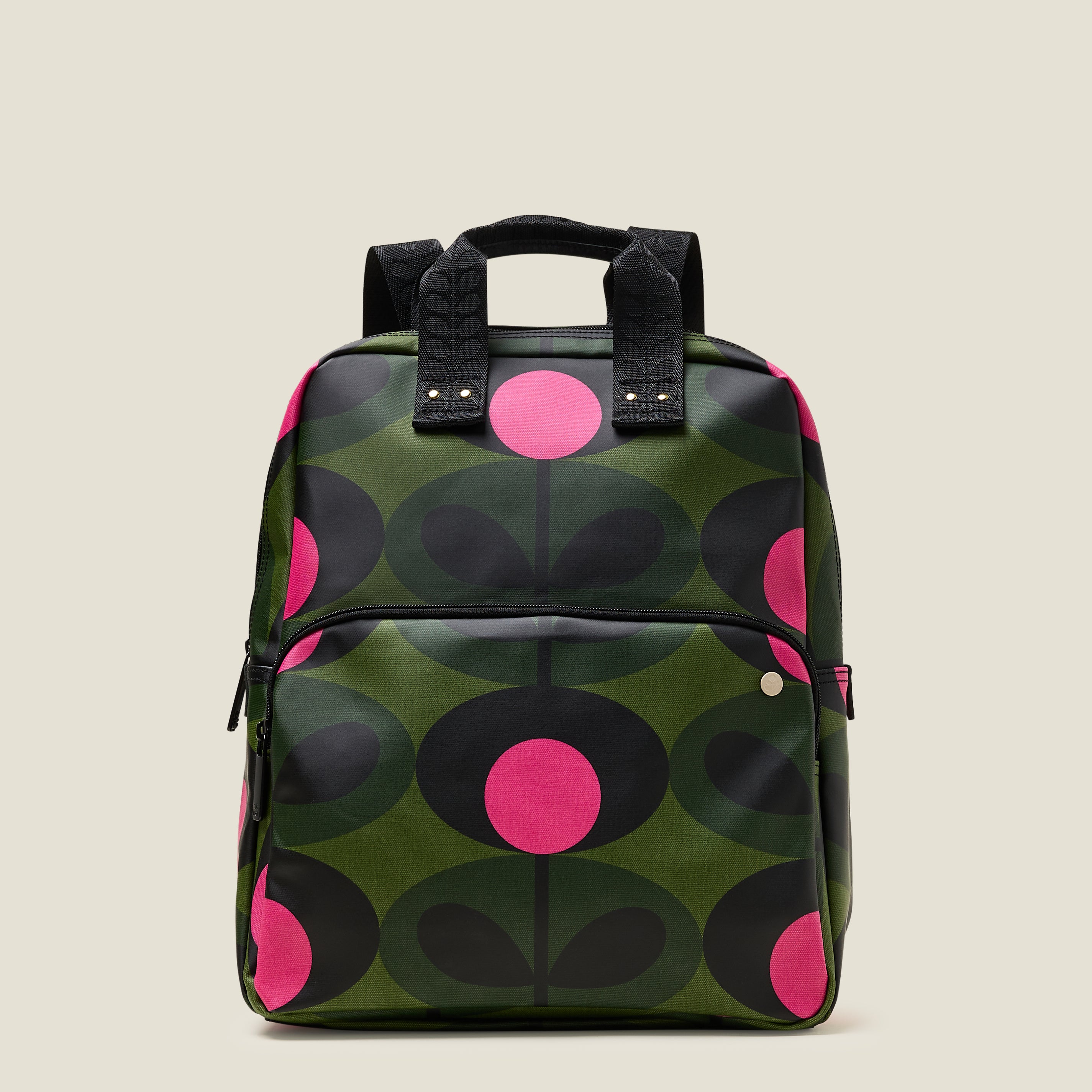 Lotta Backpack | Orla Kiely Rucksack With Laptop Sleeve | Green