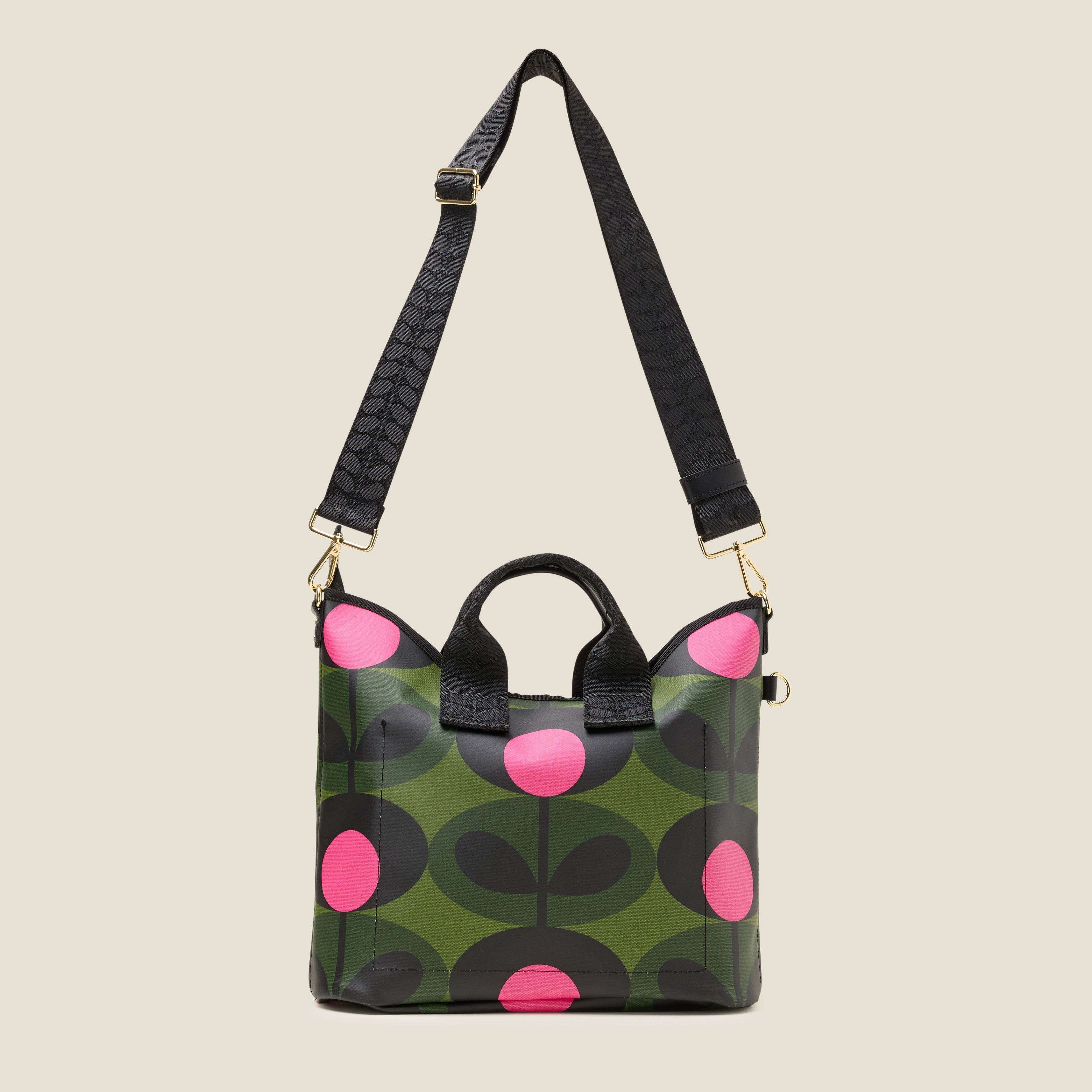 Carrygrab Crossbody Bag & Bucket Bag in Green | By Designer Orla Kiely