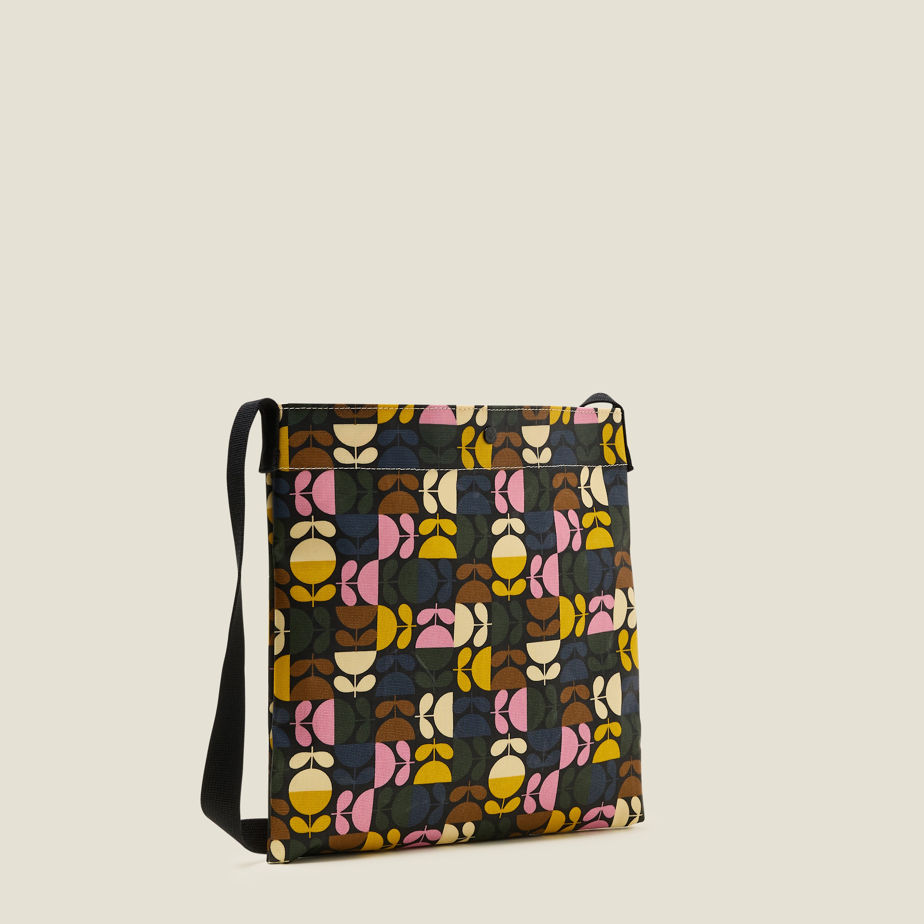 On a Roll Flat Crossbody - Puzzle Stem Multi