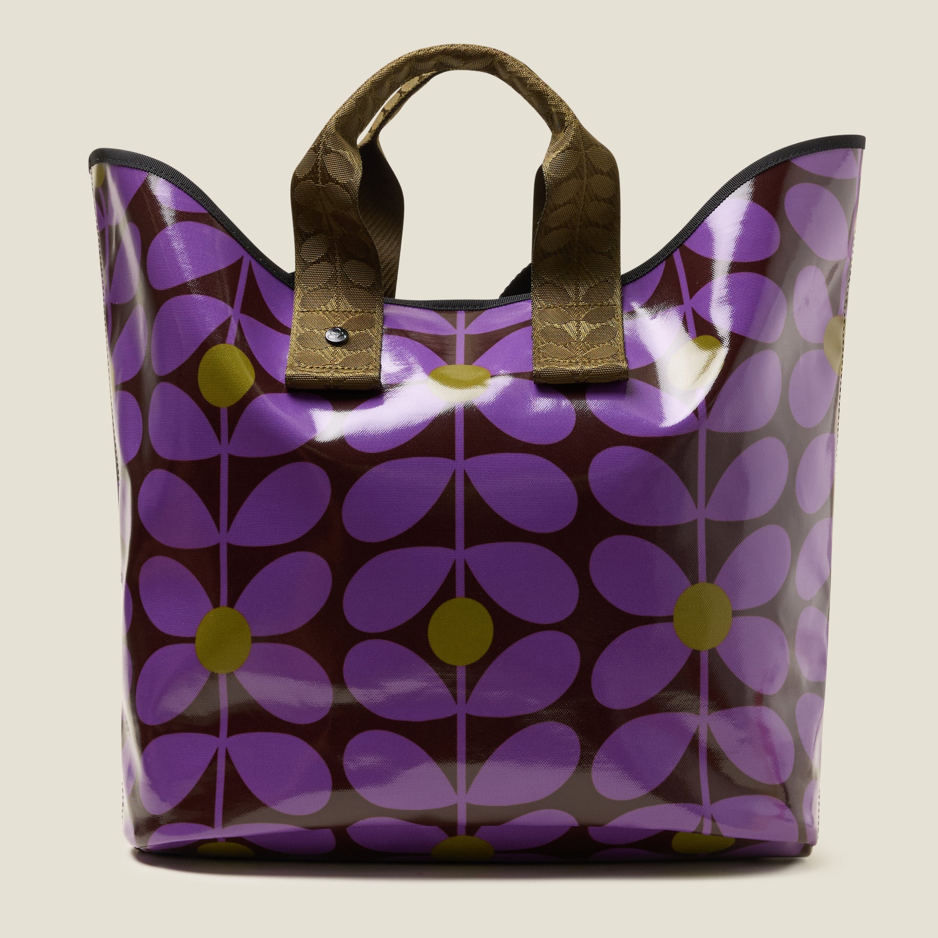 Carryall Large Tote Bag Sixties Stem Orchid