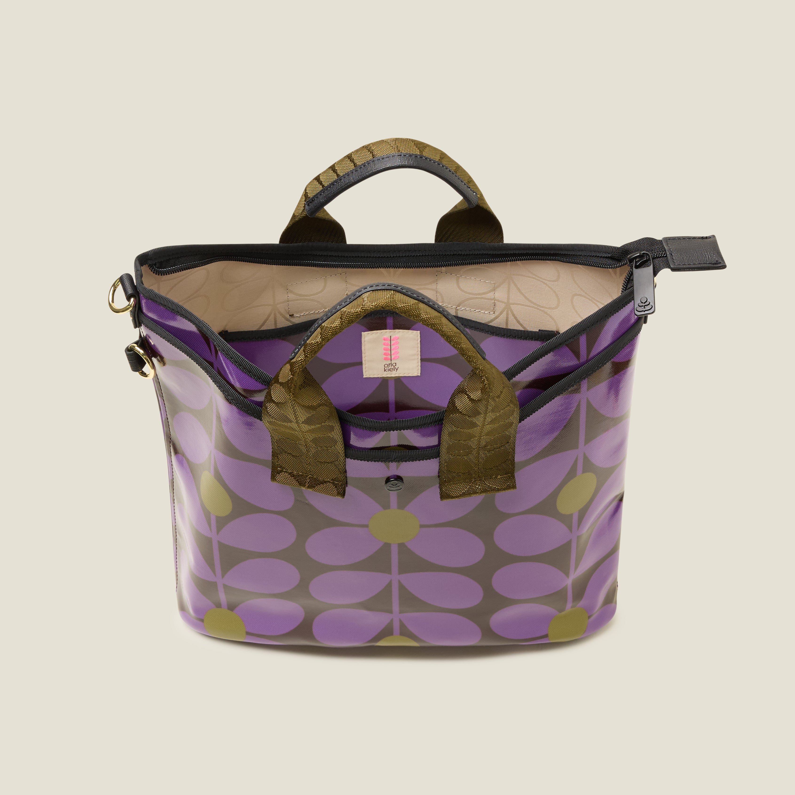 Carry Grab Tote Bag - Sixties Stem Orchid