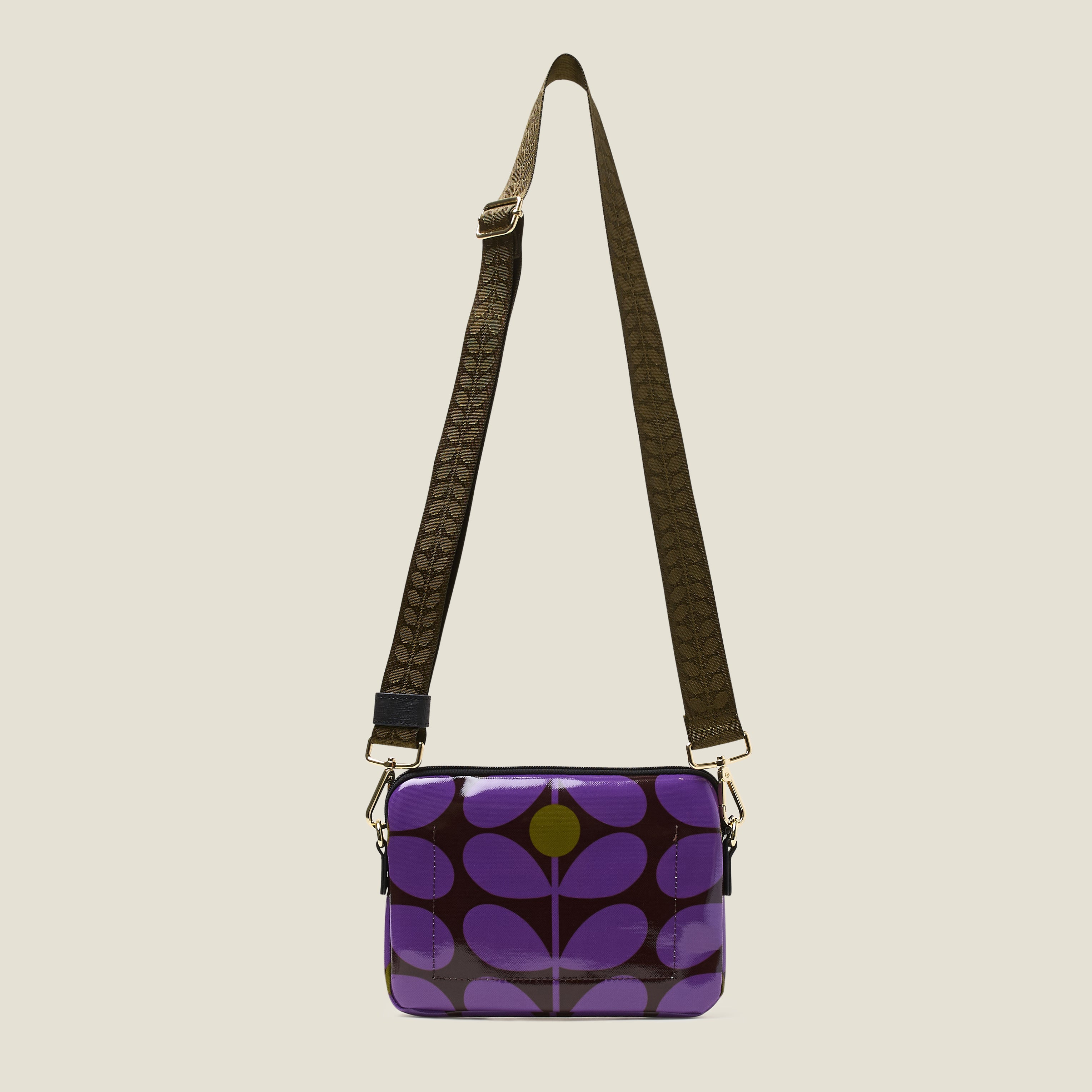 Slim Crossbody Bag in Purple | Everyday To Evening Clutch | Orla Kiely