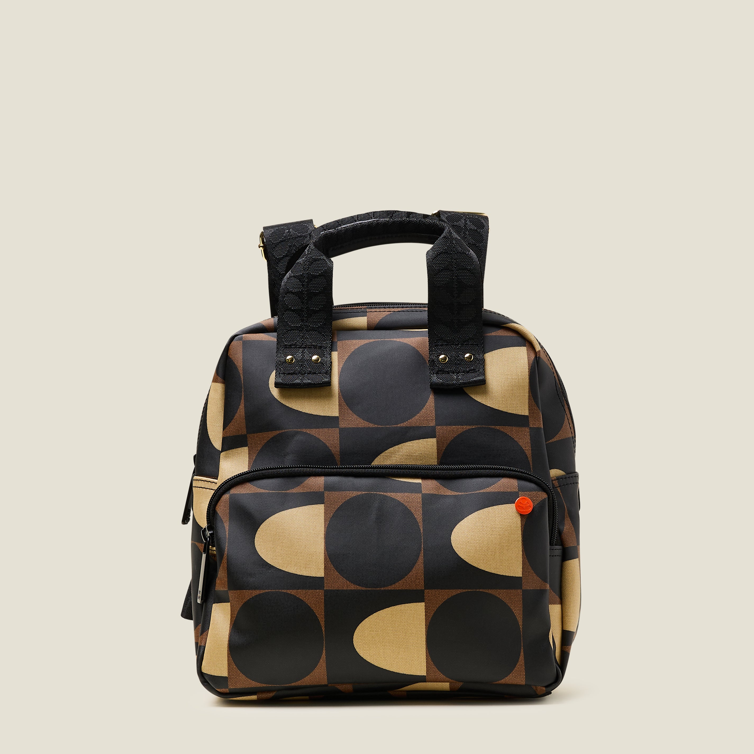 Mini Lotta Backpack | Women's Small Rucksack | Orla Kiely | Brown