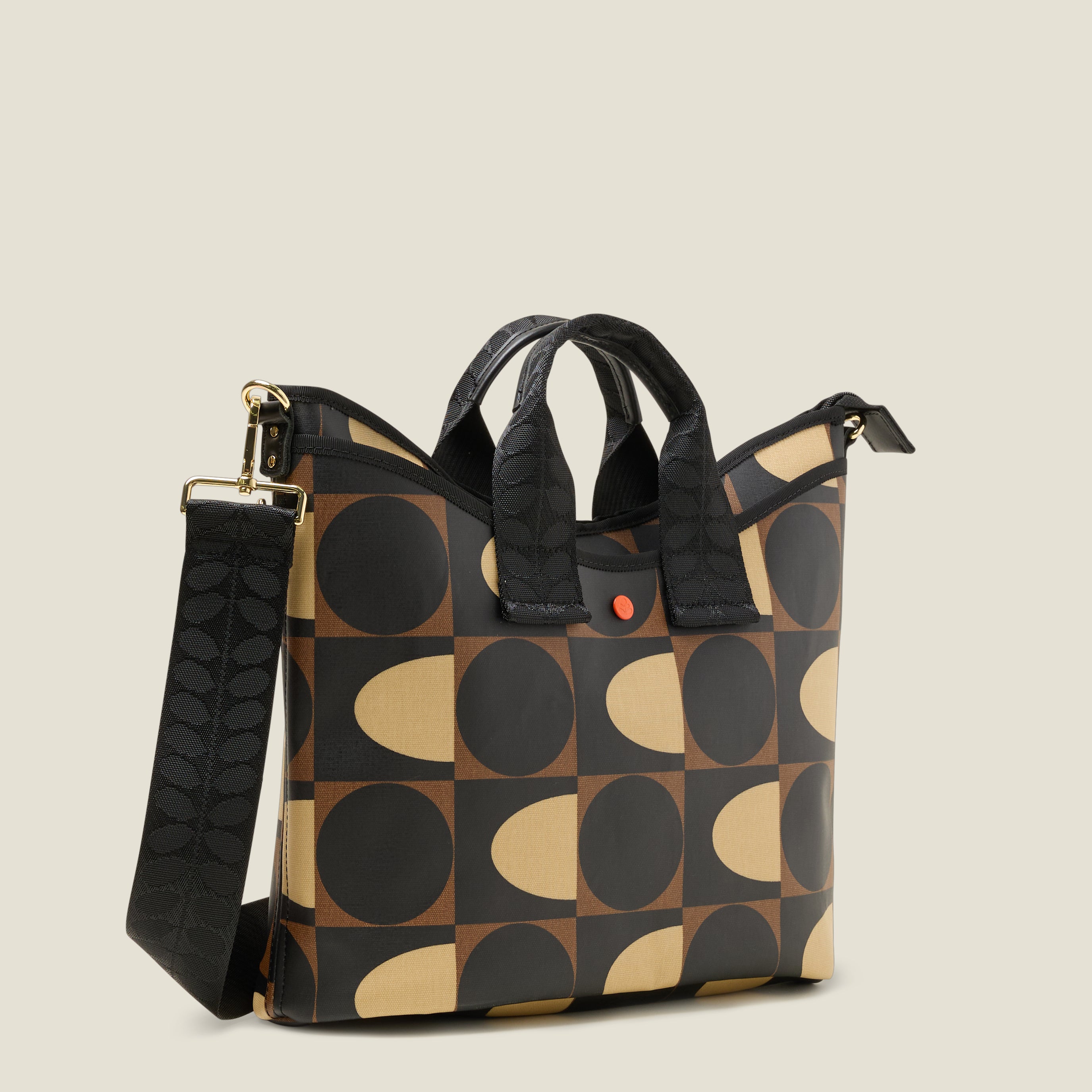 Carrygrab Crossbody Bag & Bucket Bag in Brown | By Designer Orla Kiely