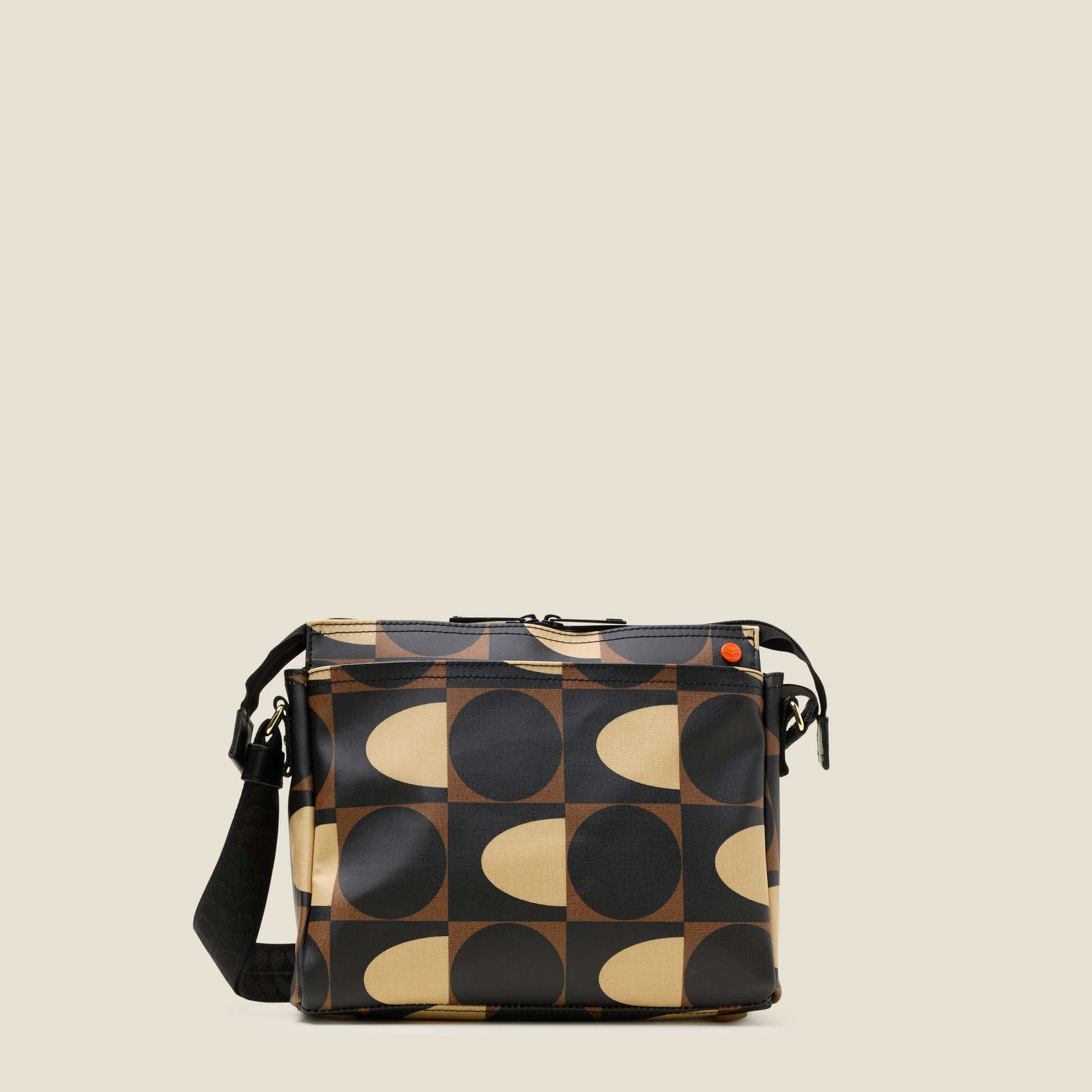 Fielder Crossbody Bag Spot Square Mocha