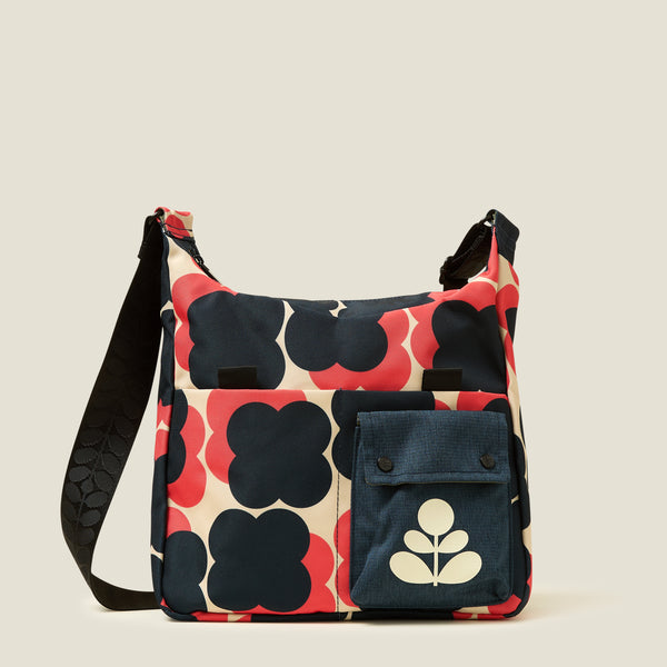 Area Hobo - Floating Flower Navy Red