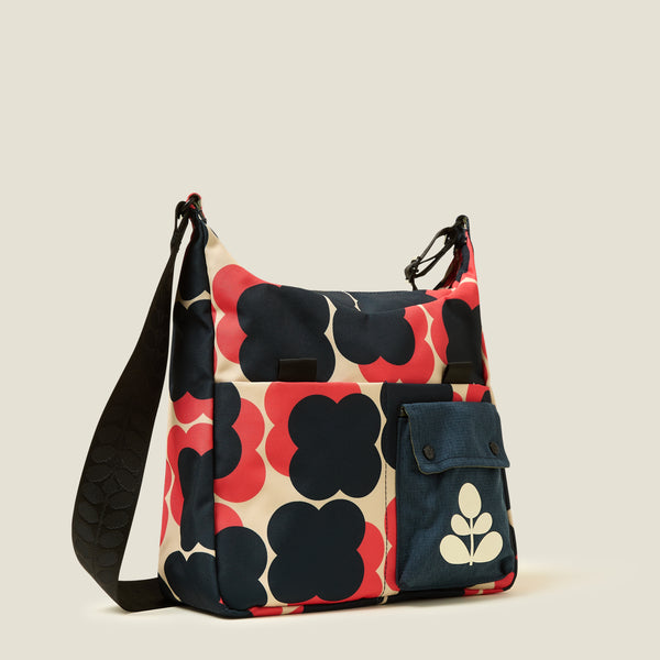 Area Hobo - Floating Flower Navy Red