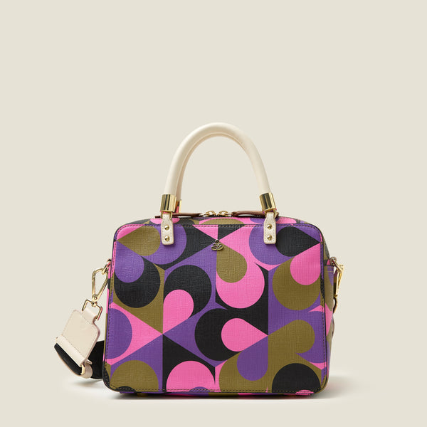 Block Medium Handbag - Kaleidoscope Violet