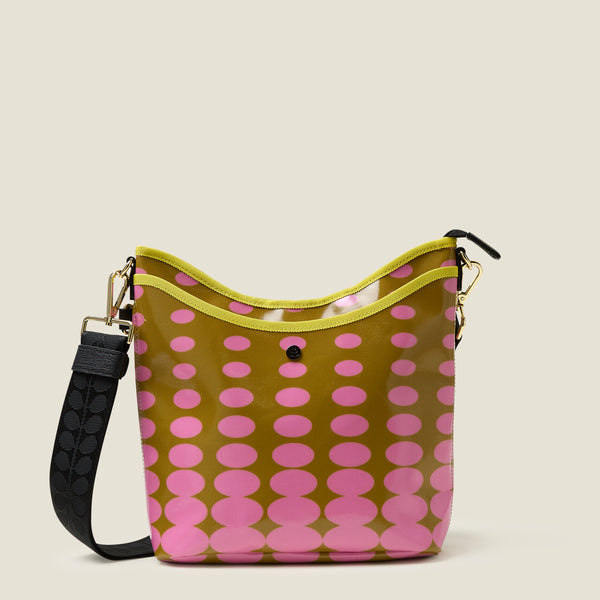 Cross Carry Crossbody - Optical Oval Ochre