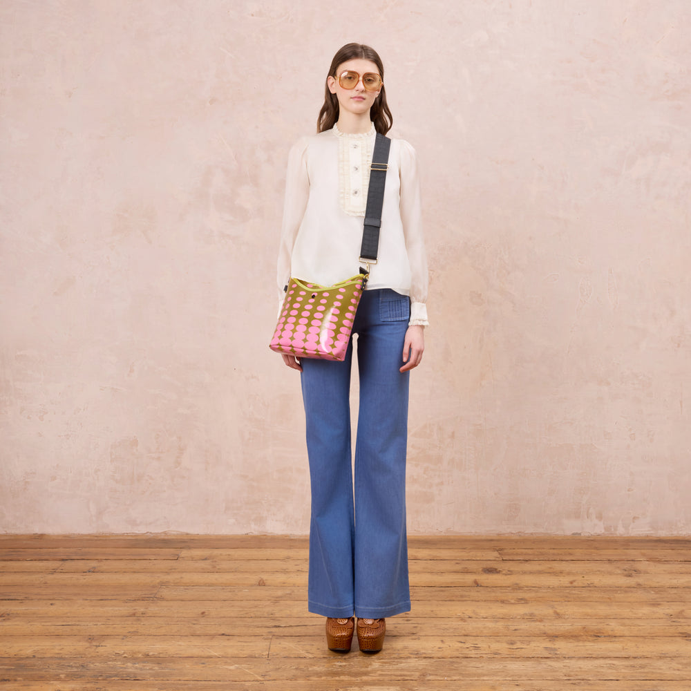 Carrymin Crossbody - Optical Oval Ochre