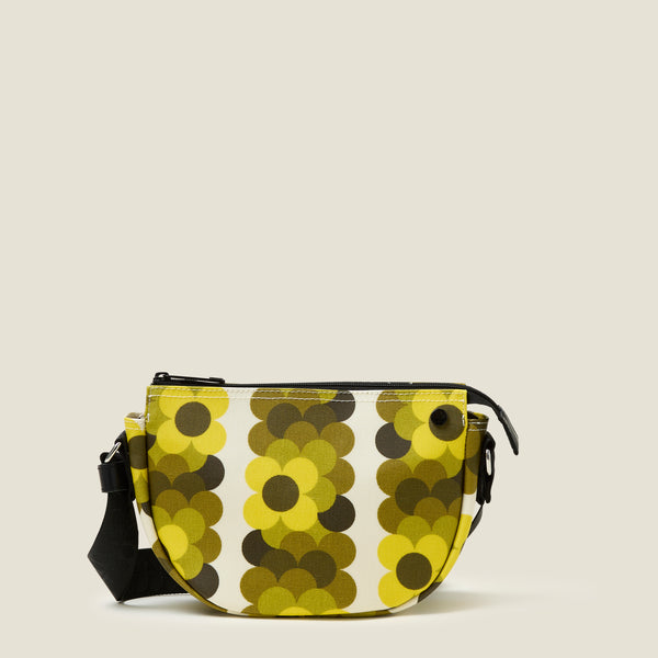 Mini Rounder Crossbody - Retro Flower Yellow