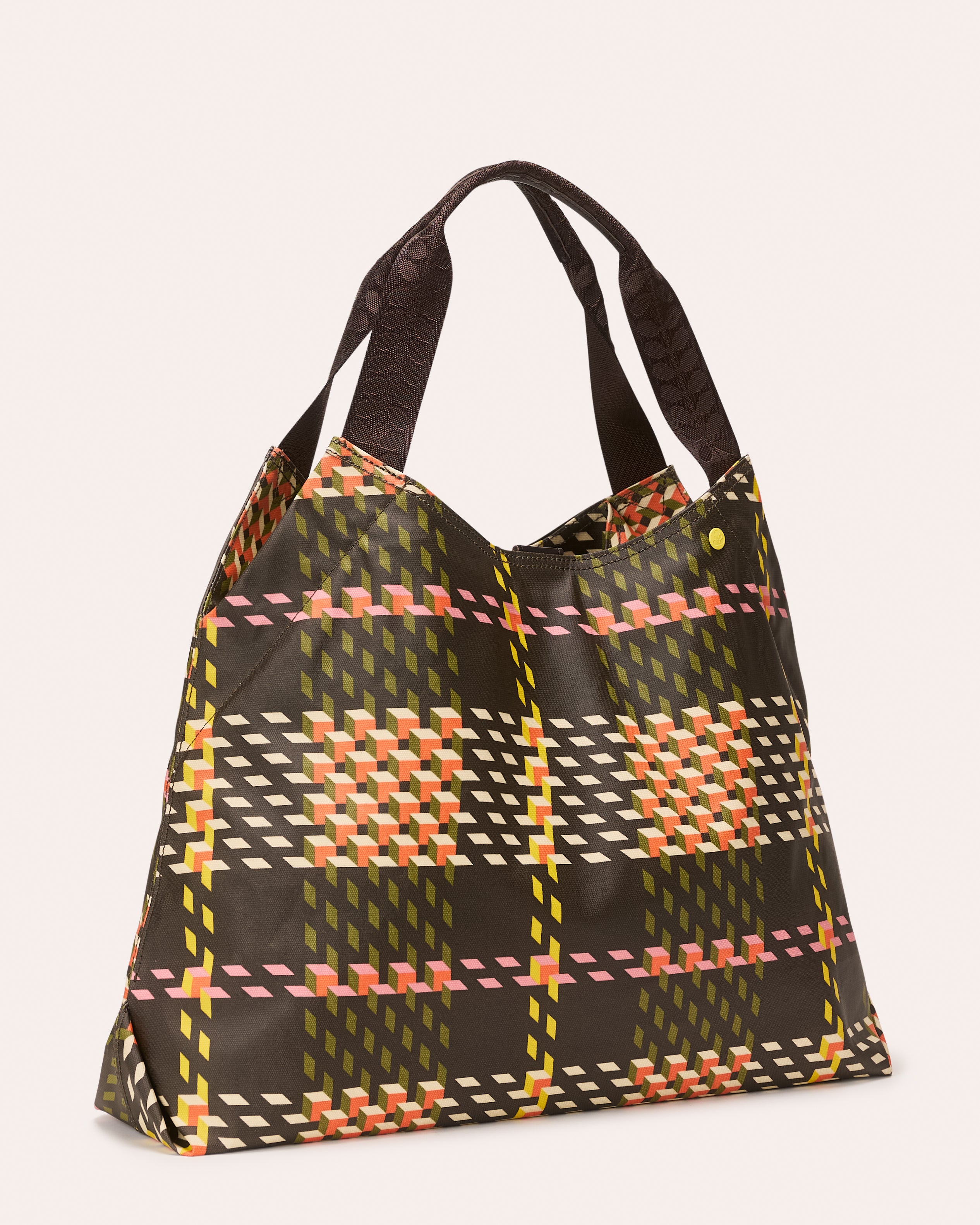 Classic Holdall - Cubic Check Cocoa
