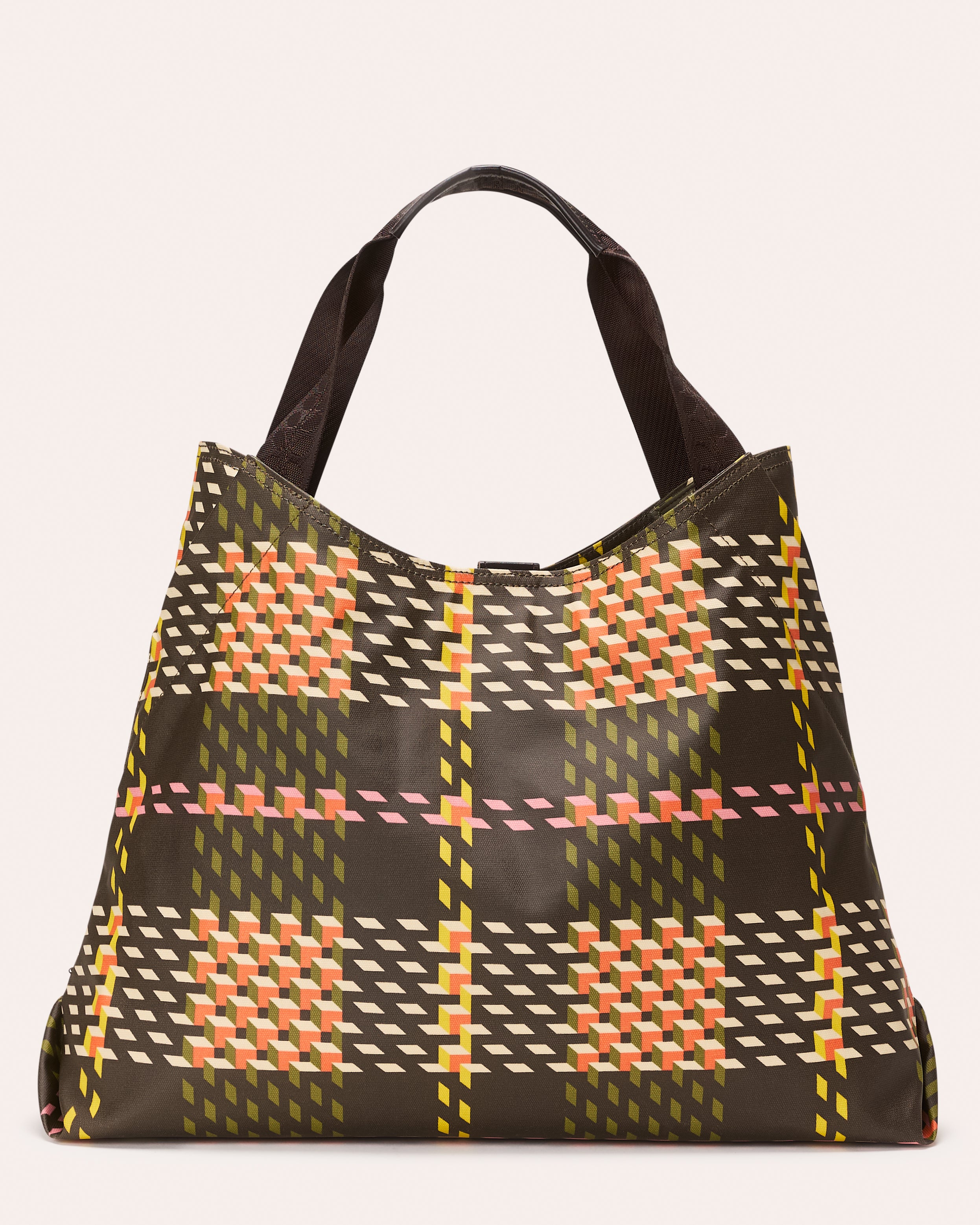 Classic Holdall - Cubic Check Cocoa