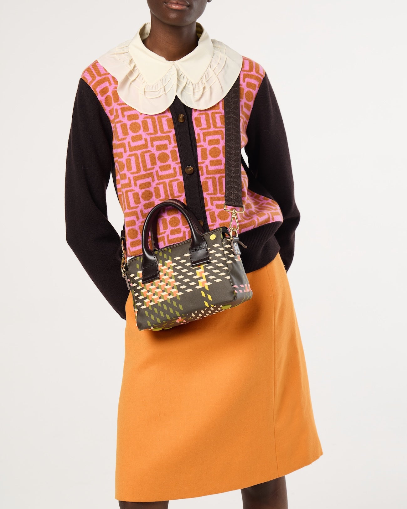 Mini Fielder - Cubic Check Cocoa