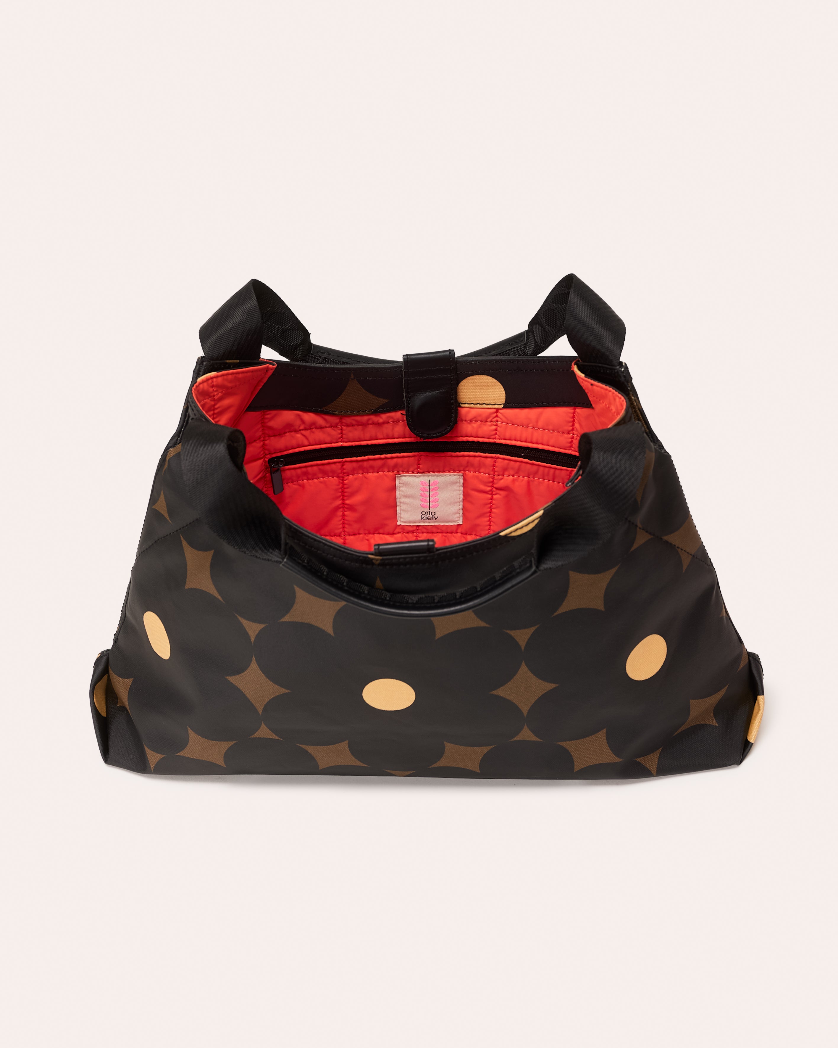 Classic Shoulder Bag - Flower Power Ebony