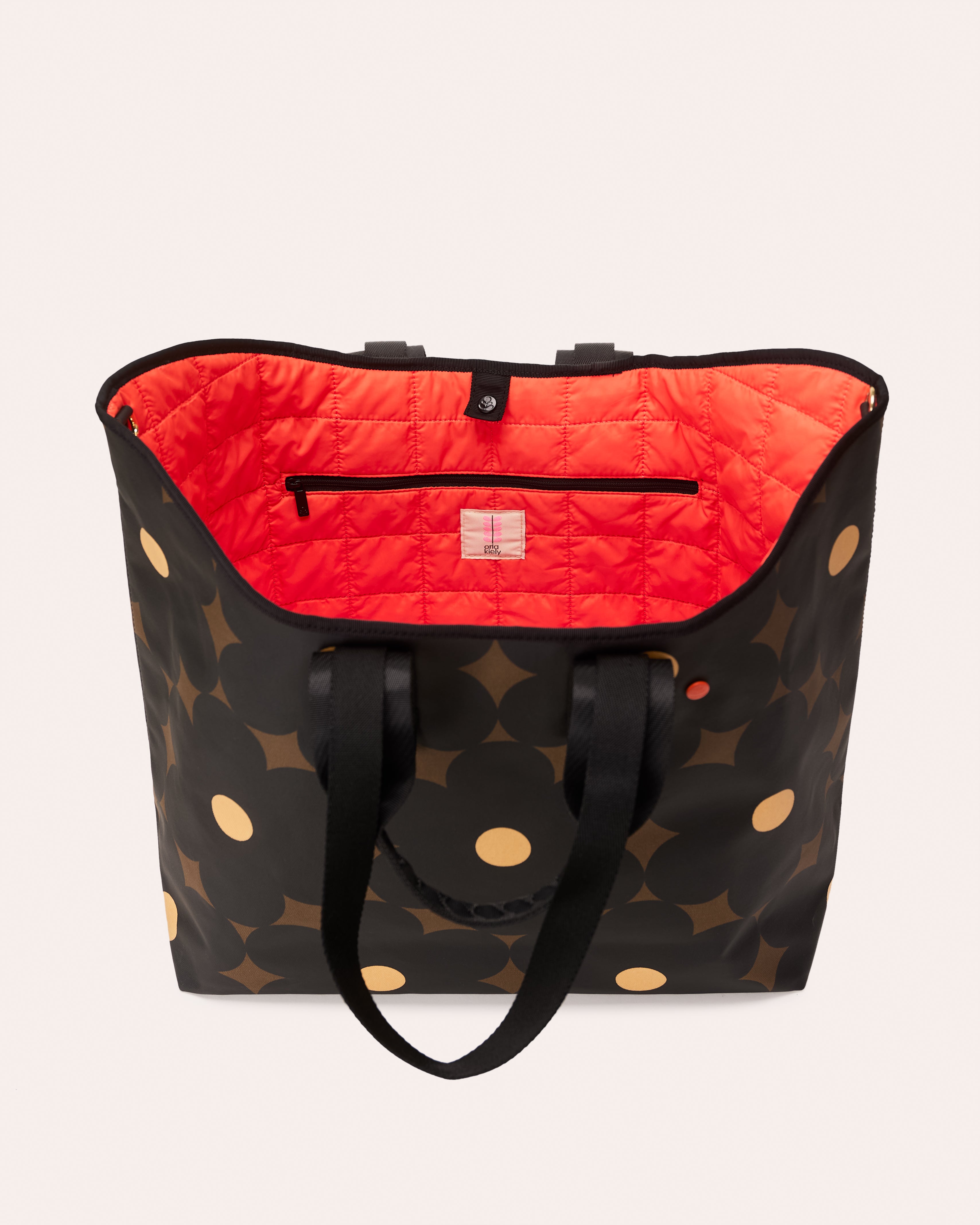 Carryall Large Tote - Flower Power Ebony