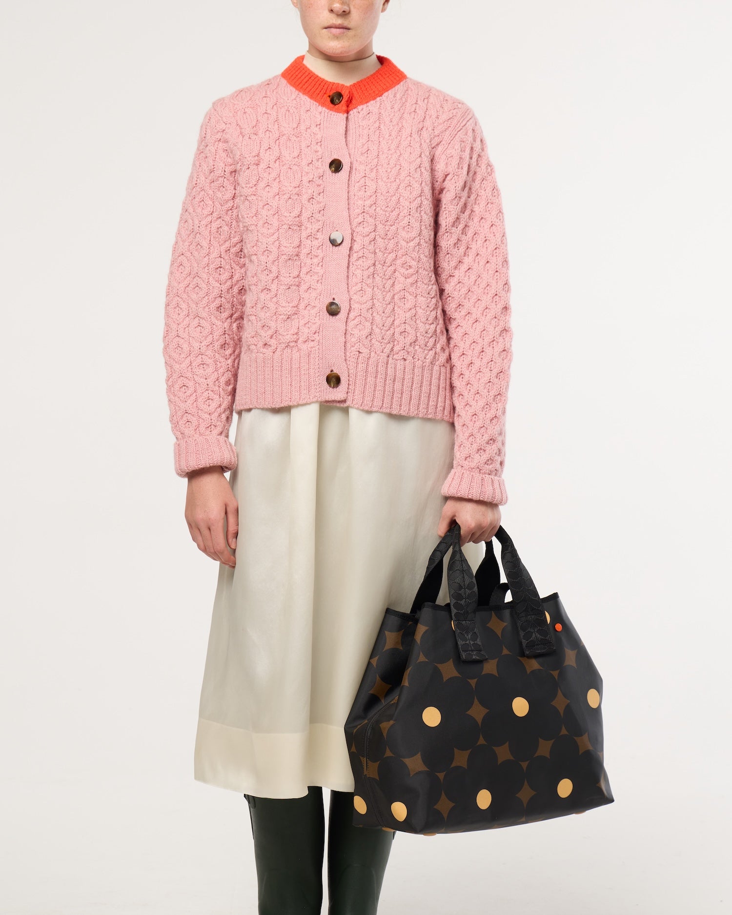 Carryall Large Tote - Flower Power Ebony