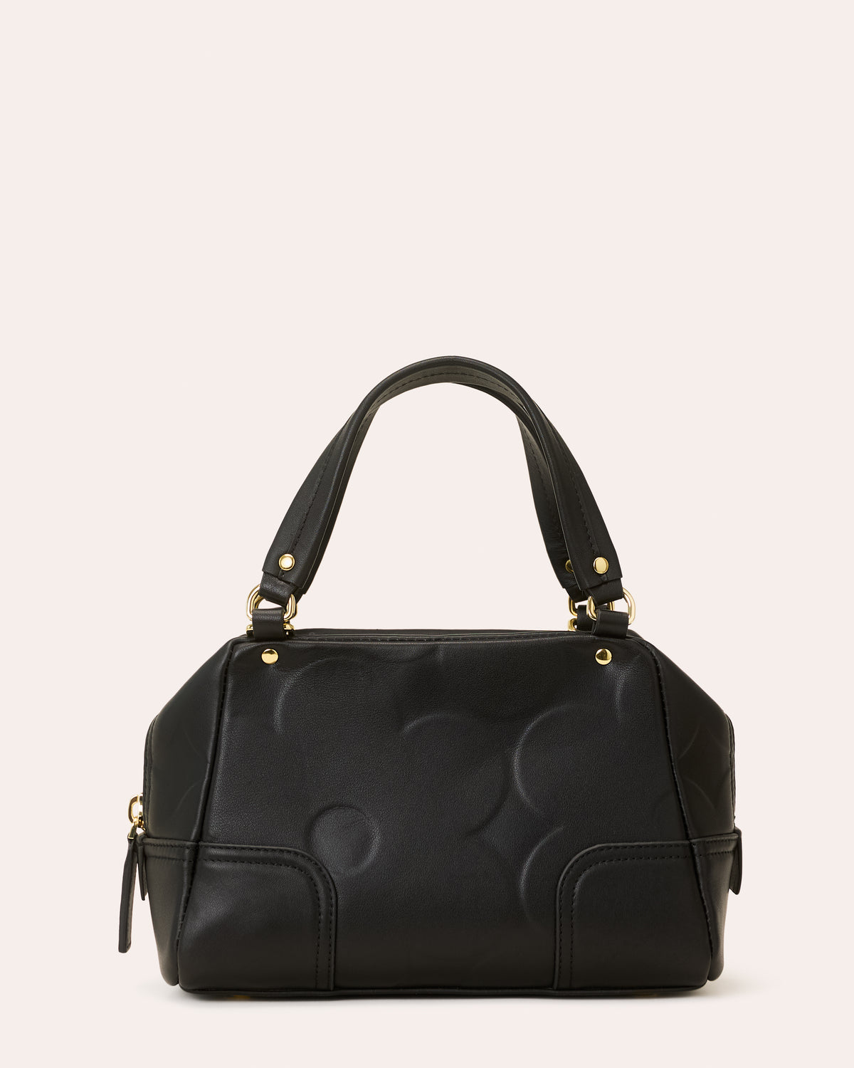 Concertina Leather Crossbody - Flower Power Black