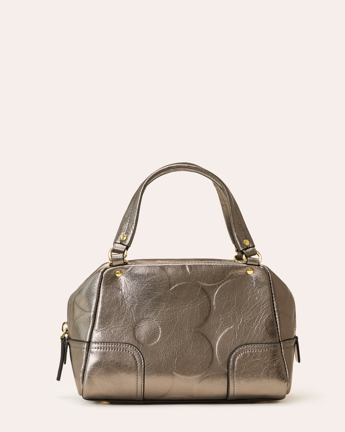 Concertina Leather Crossbody - Flower Power Mercury