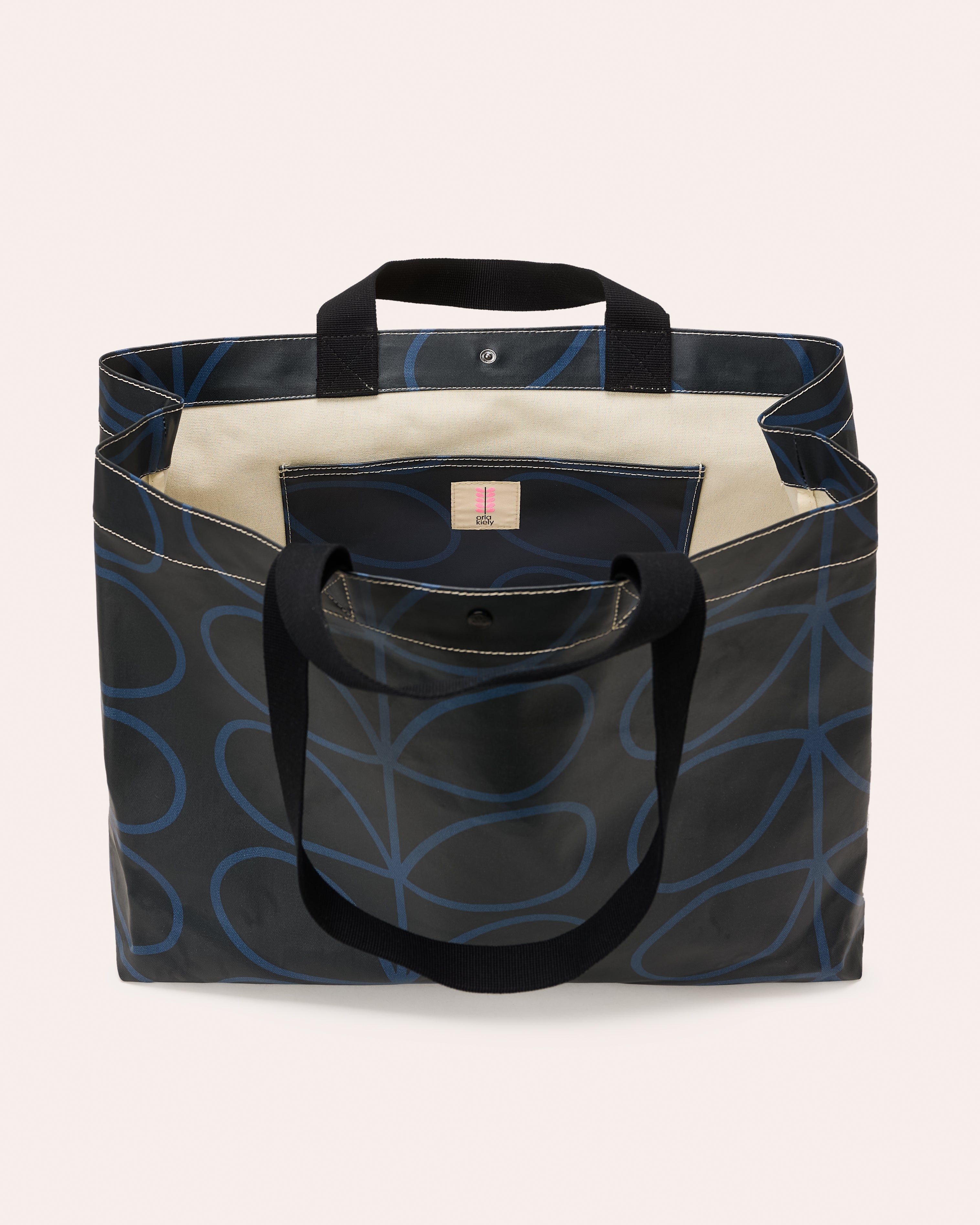 Rollout Large Tote - Linear Stem Indigo