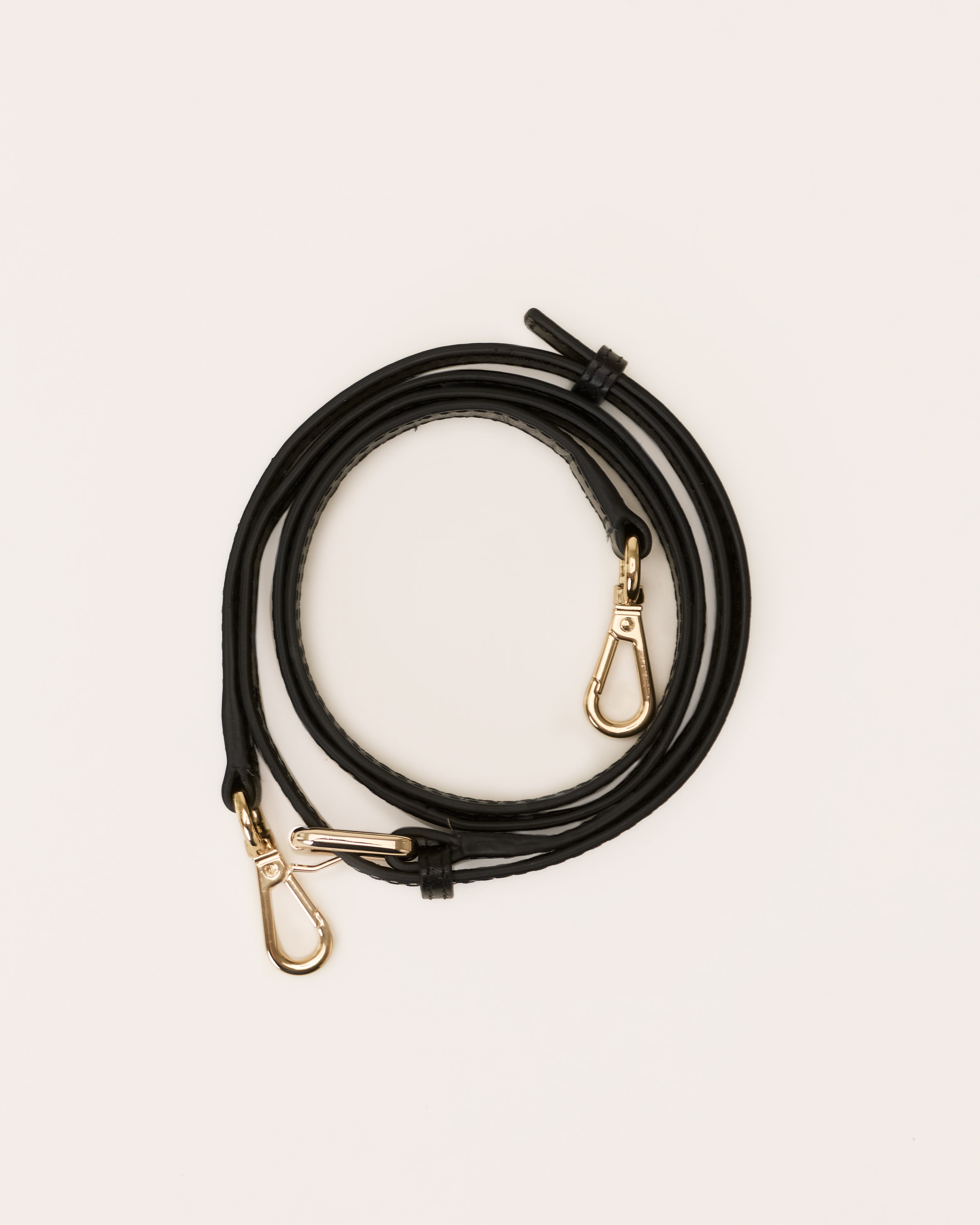 Leather Crossbody Strap - Black