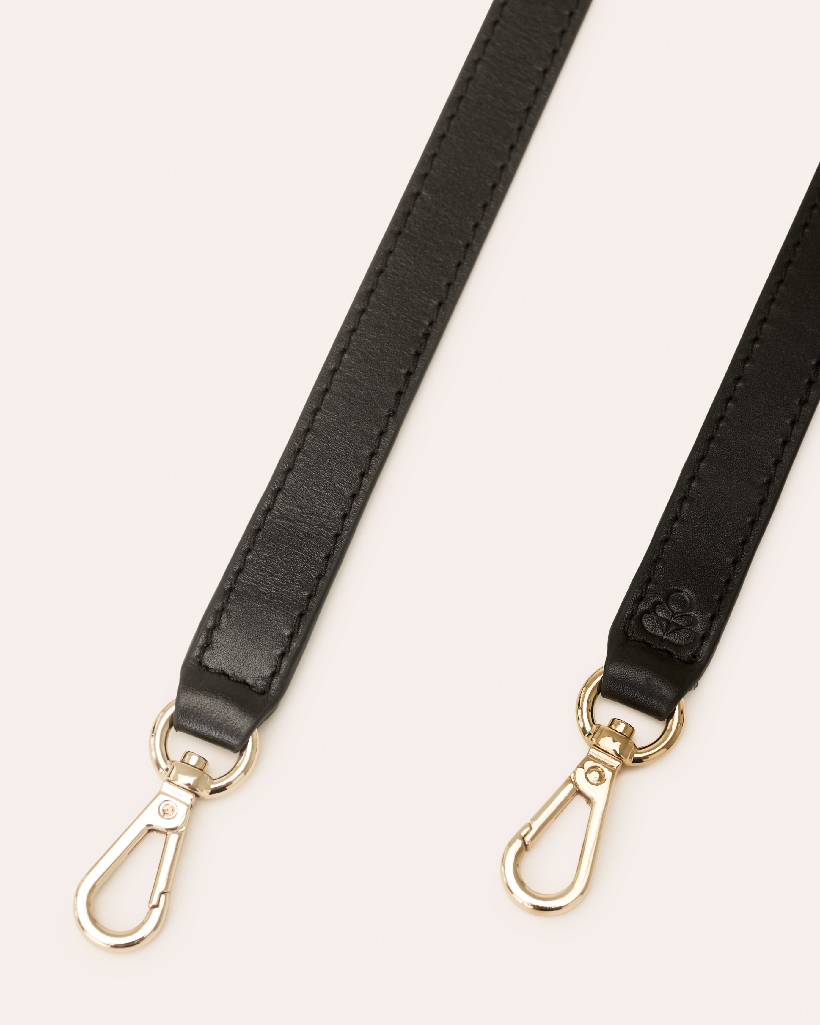 Leather Crossbody Strap - Black