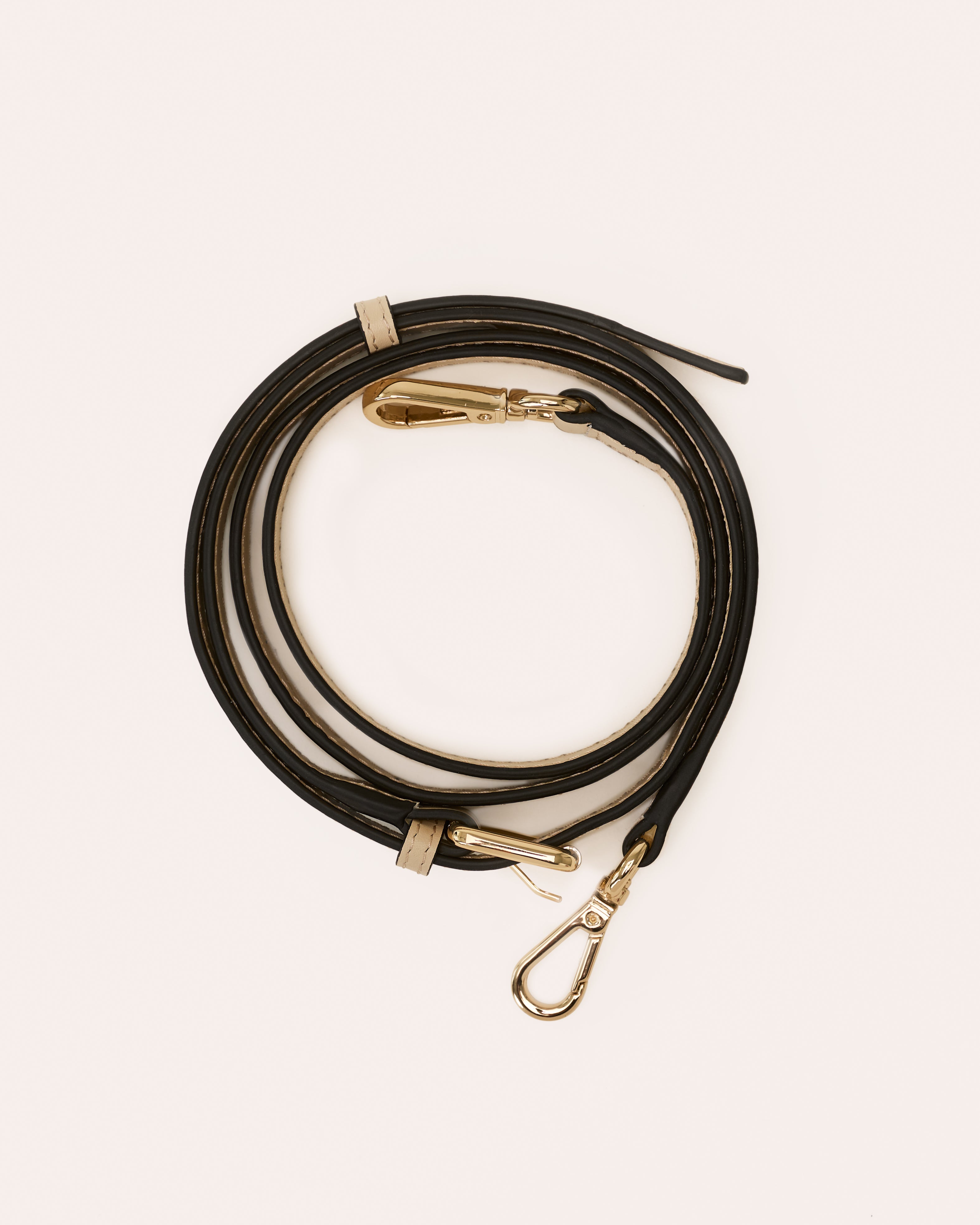 Leather Crossbody Strap - Cream