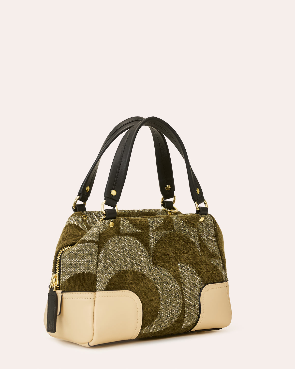 Concertina Leather Crossbody - Moss Green